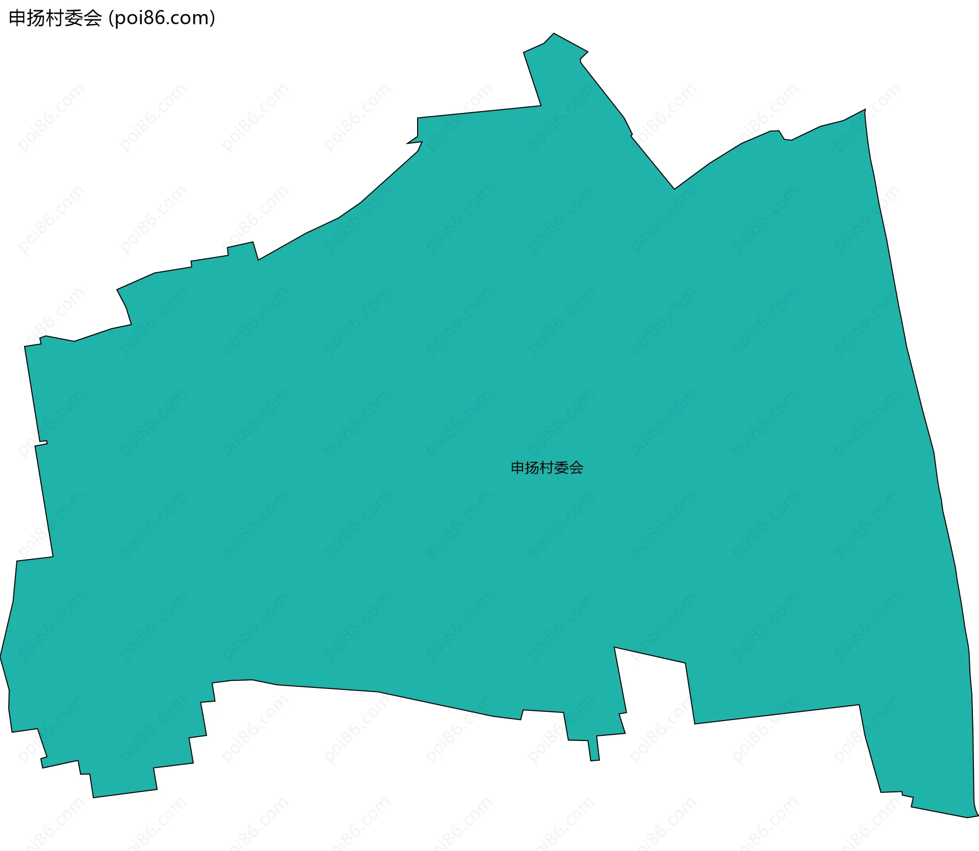 申扬村委会边界地图
