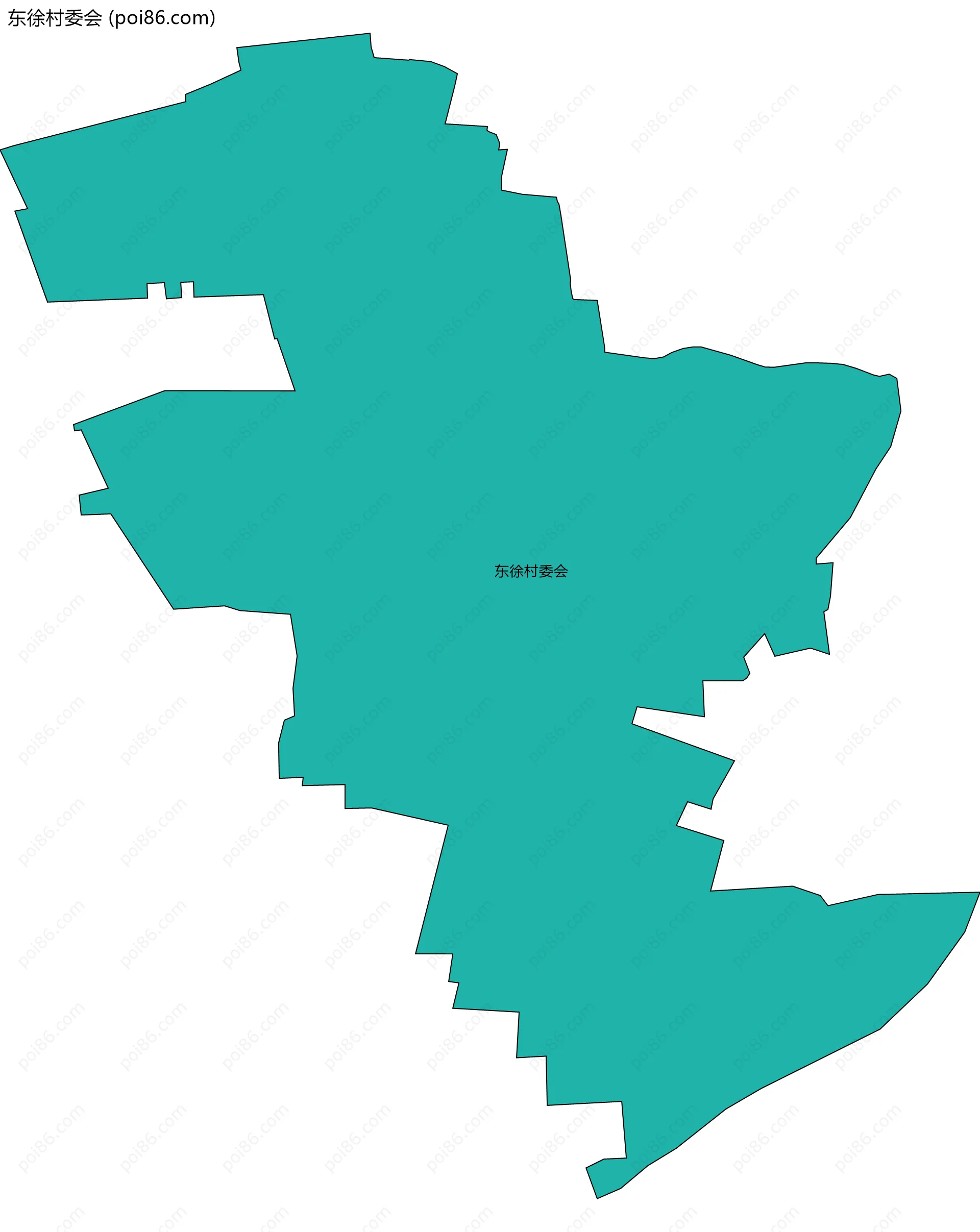 东徐村委会边界地图
