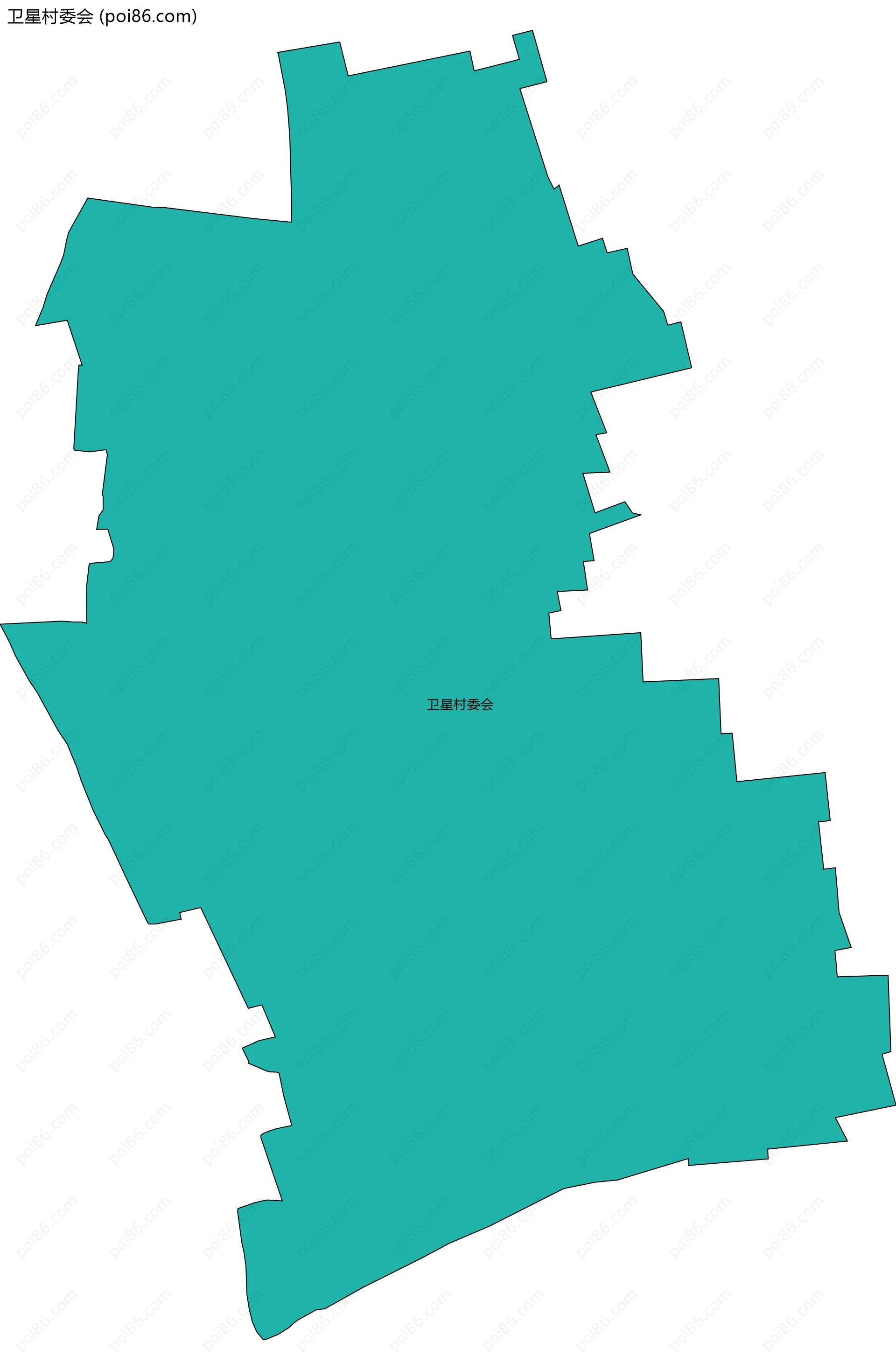 卫星村委会边界地图