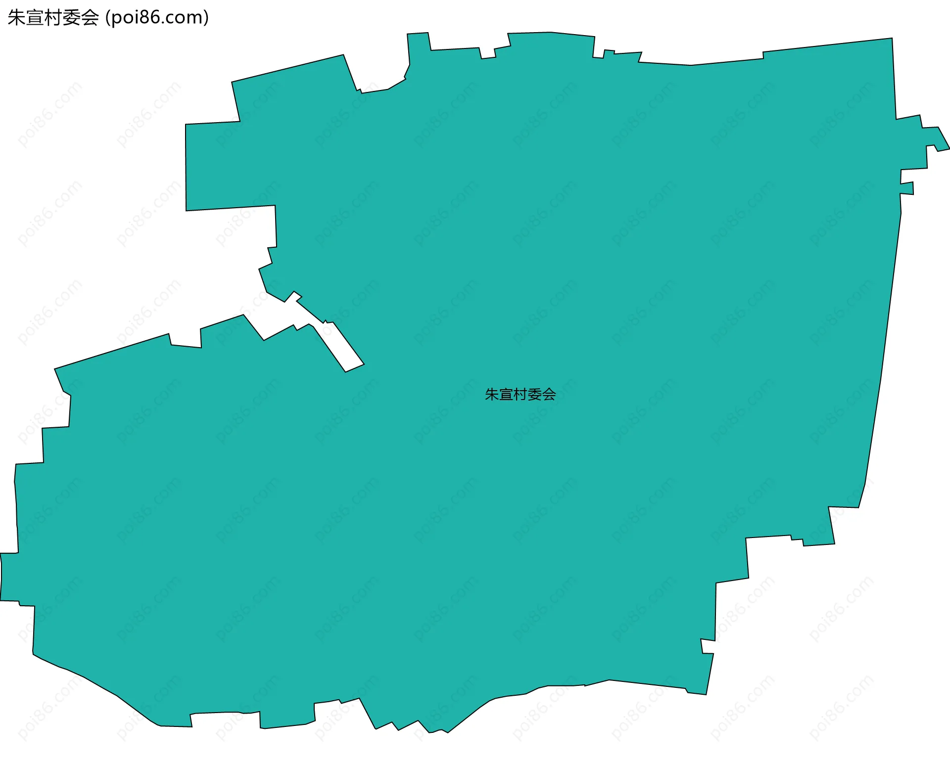 朱宣村委会边界地图