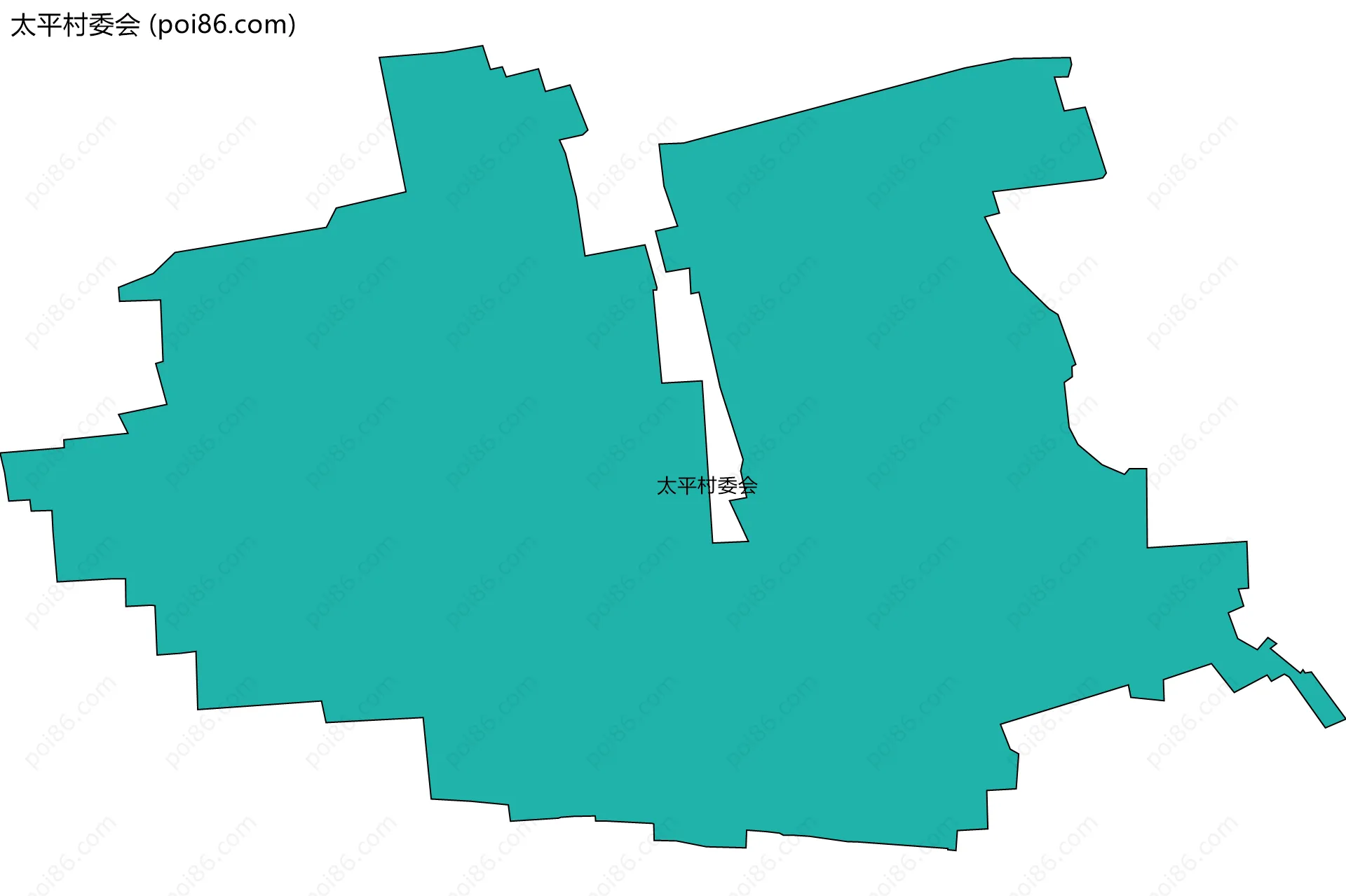 太平村委会边界地图