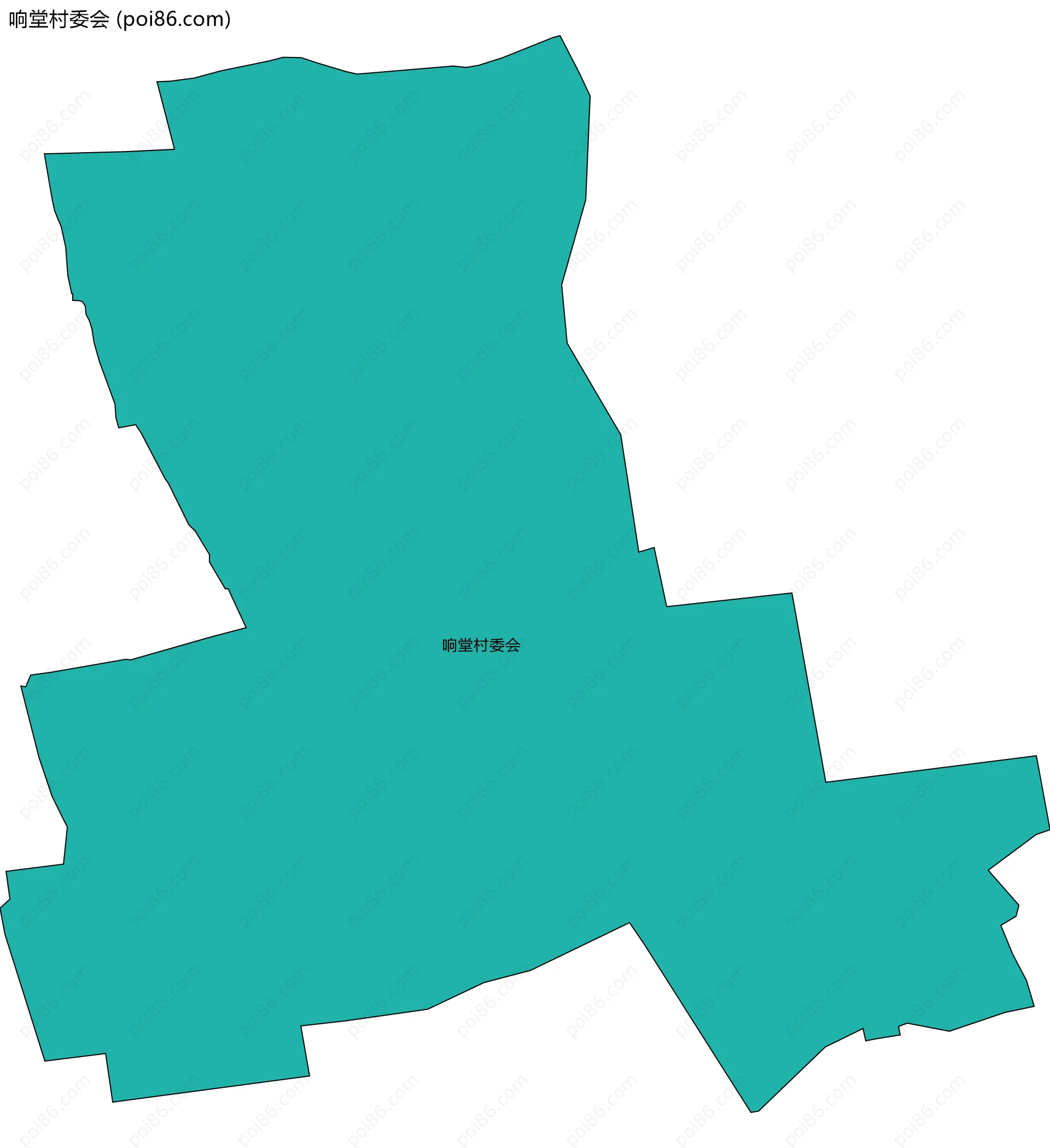 响堂村委会边界地图