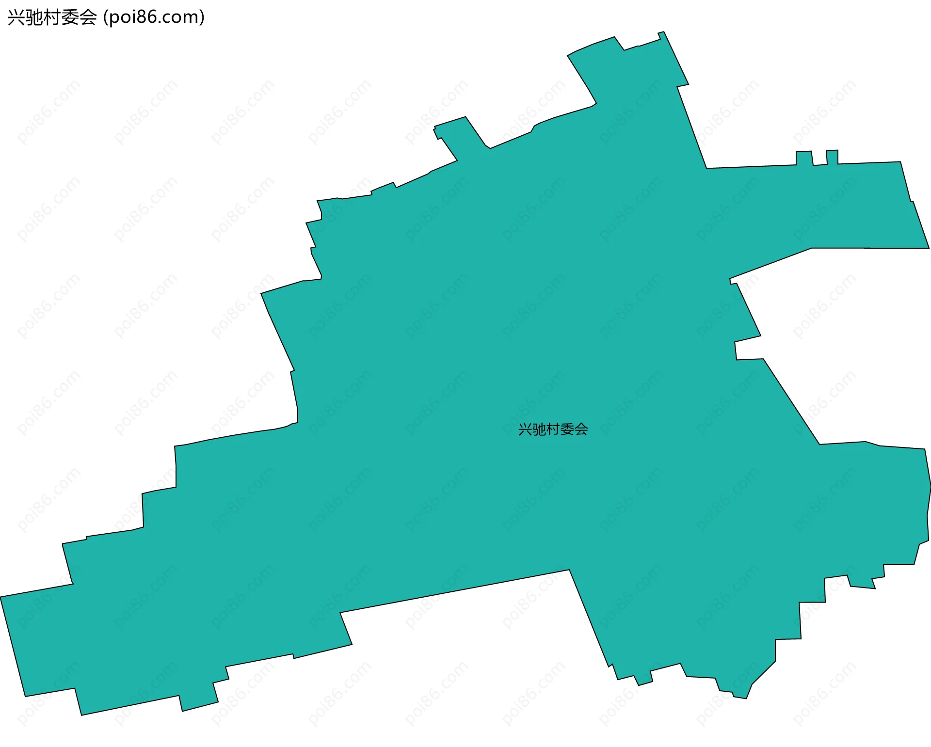 兴驰村委会边界地图