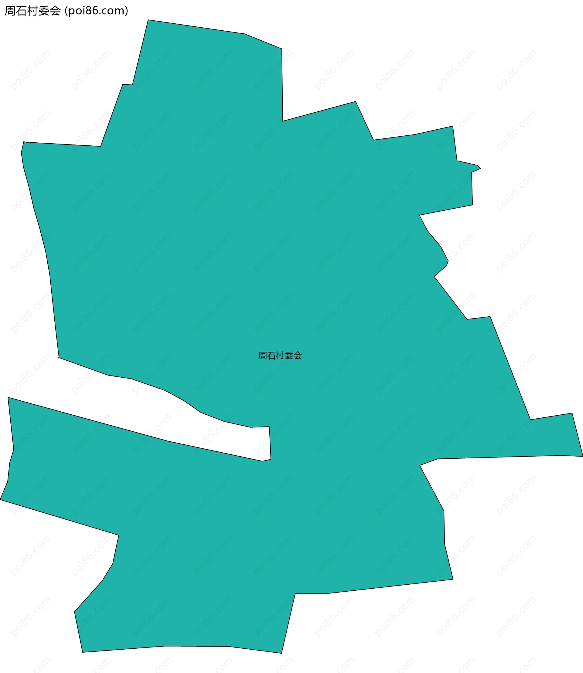 周石村委会边界地图