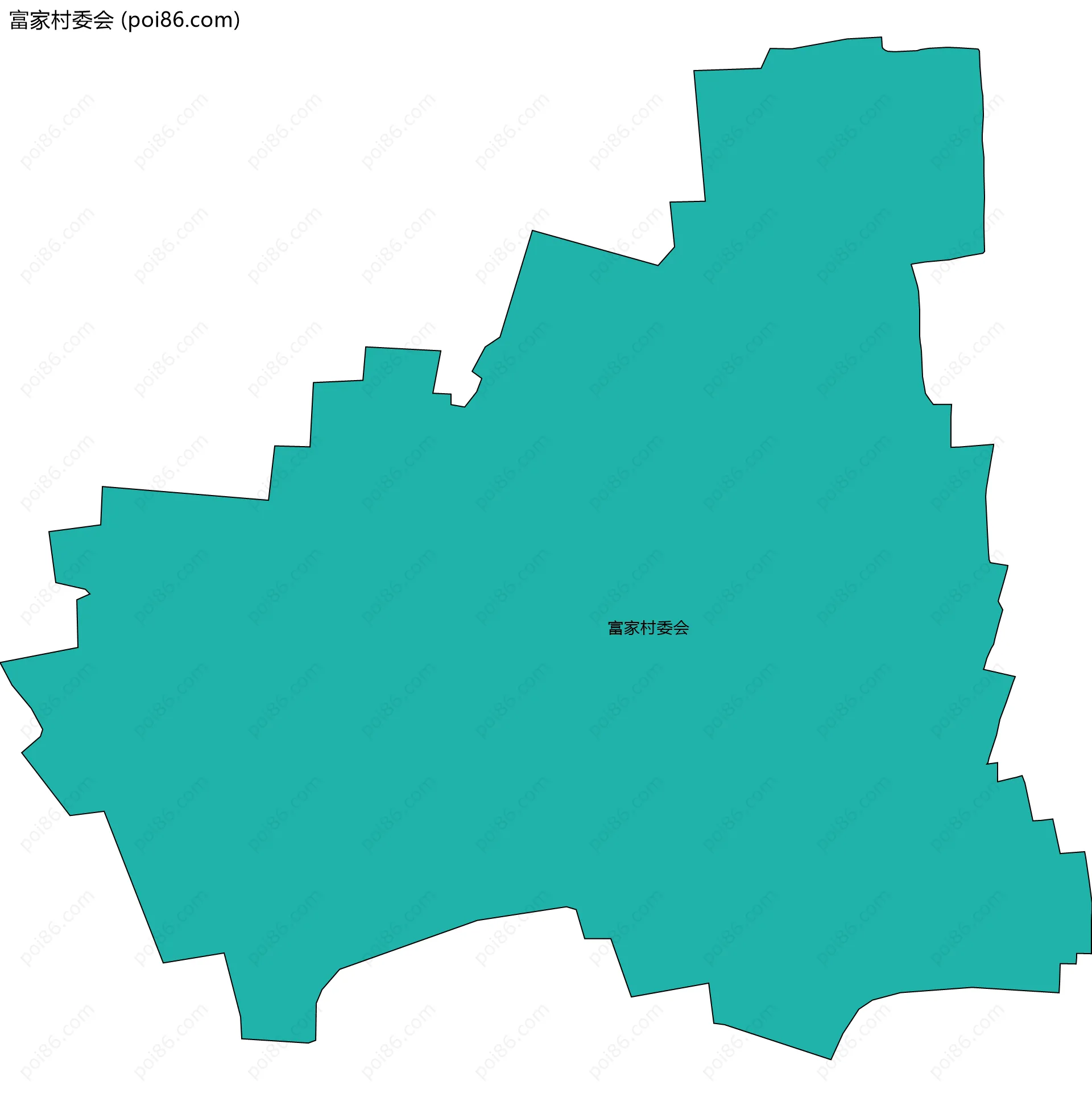 富家村委会边界地图