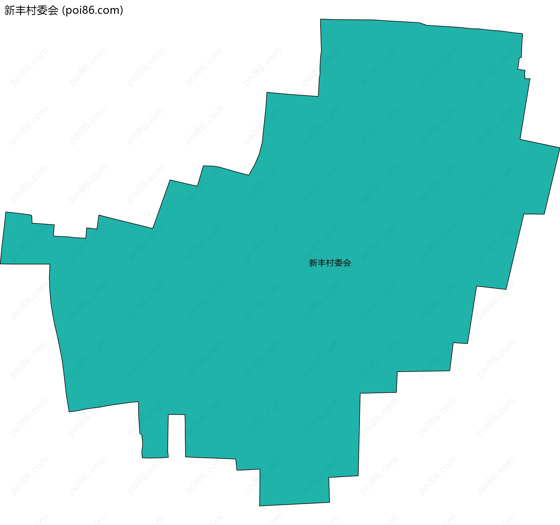 新丰村委会边界地图