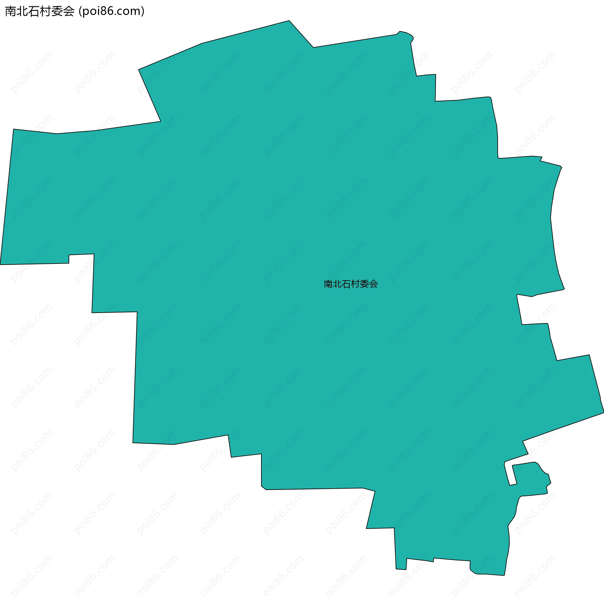 南北石村委会边界地图