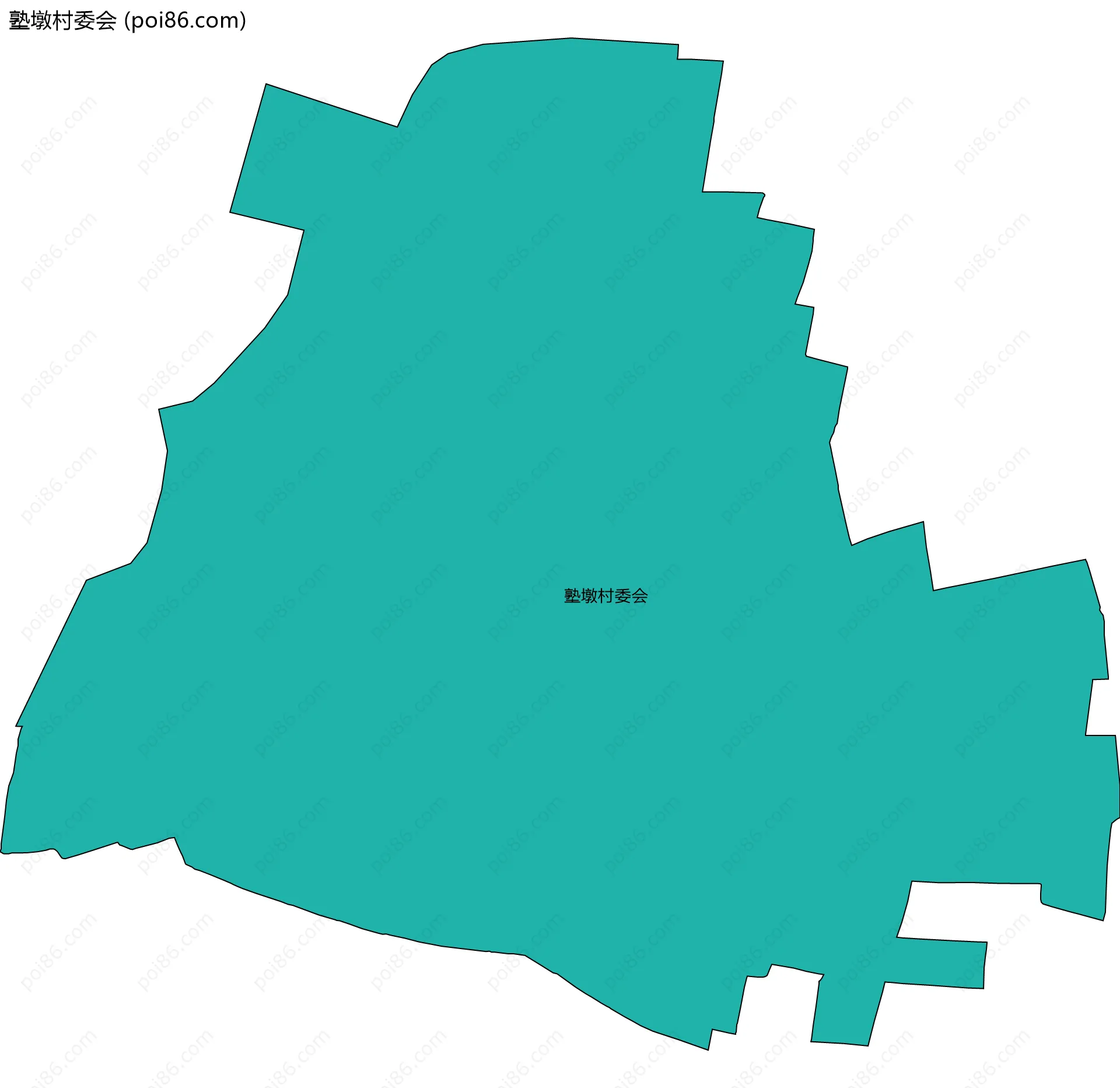 塾墩村委会边界地图
