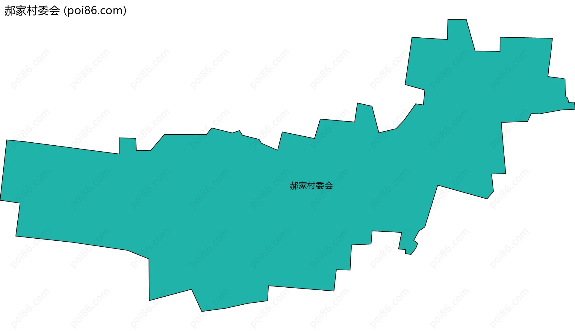 郝家村委会边界地图