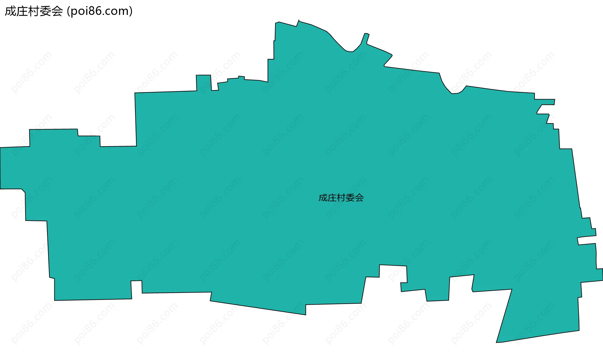 成庄村委会边界地图