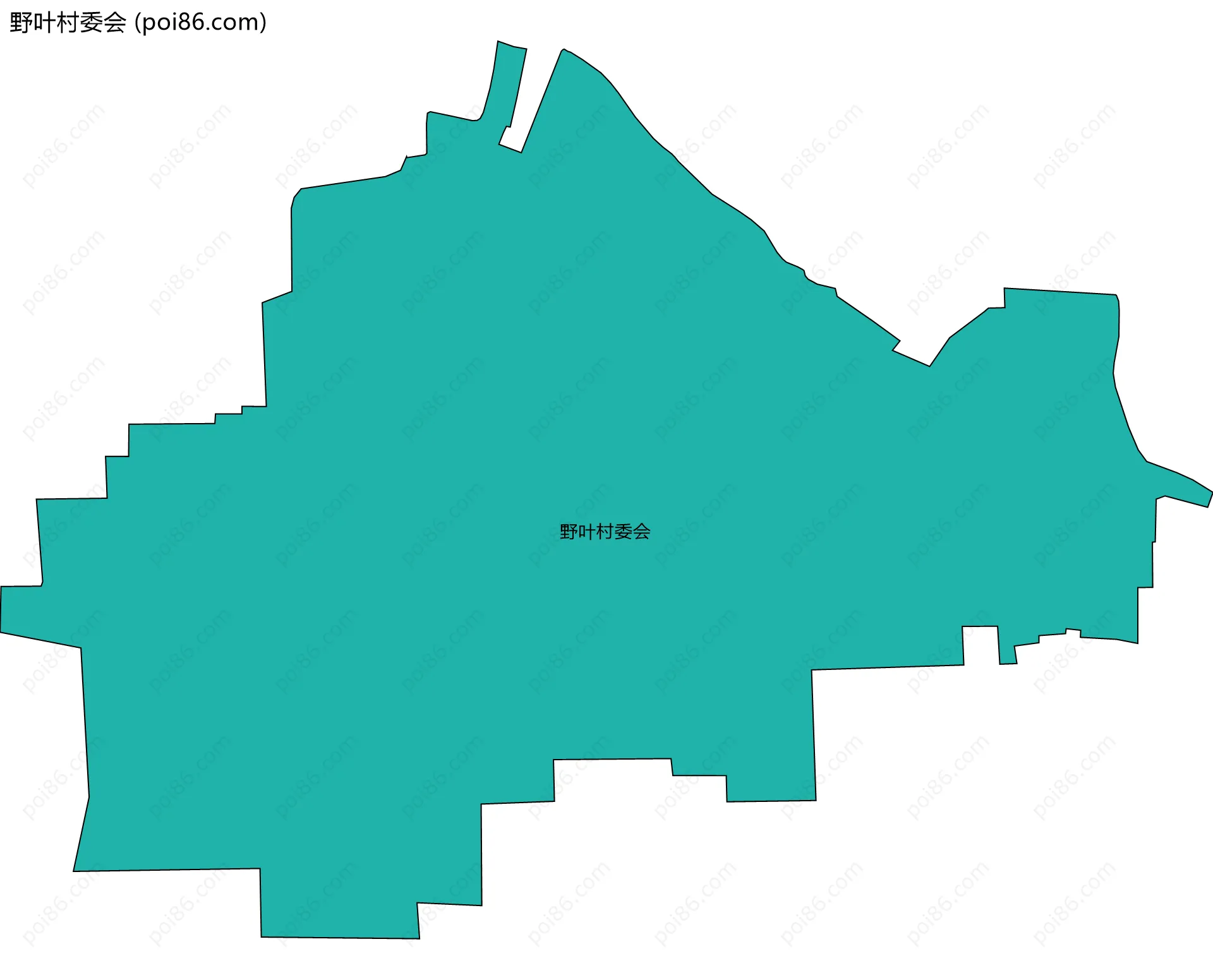 野叶村委会边界地图