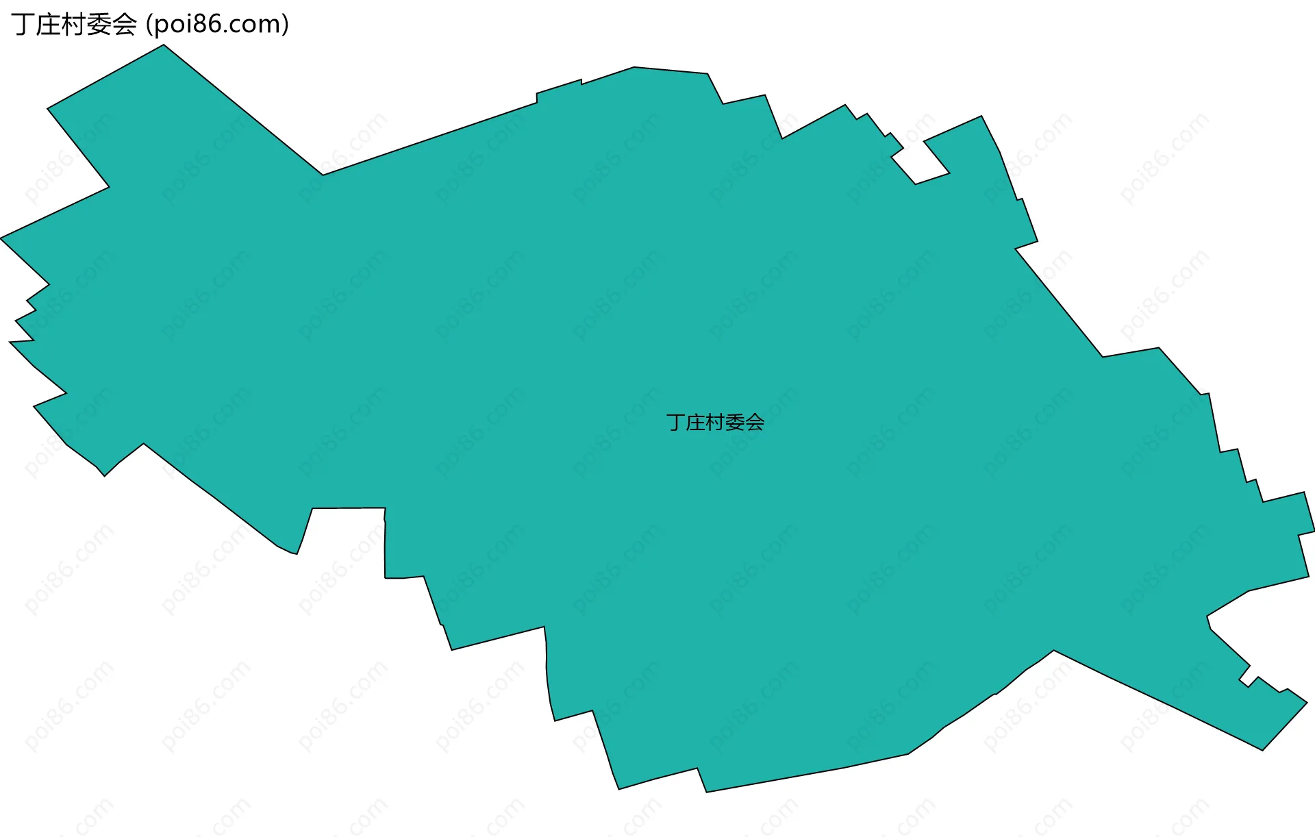 丁庄村委会边界地图