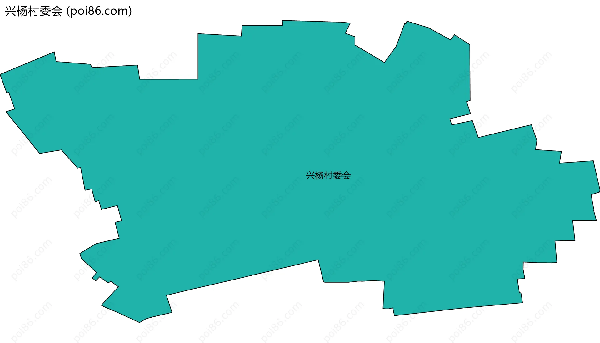 兴杨村委会边界地图