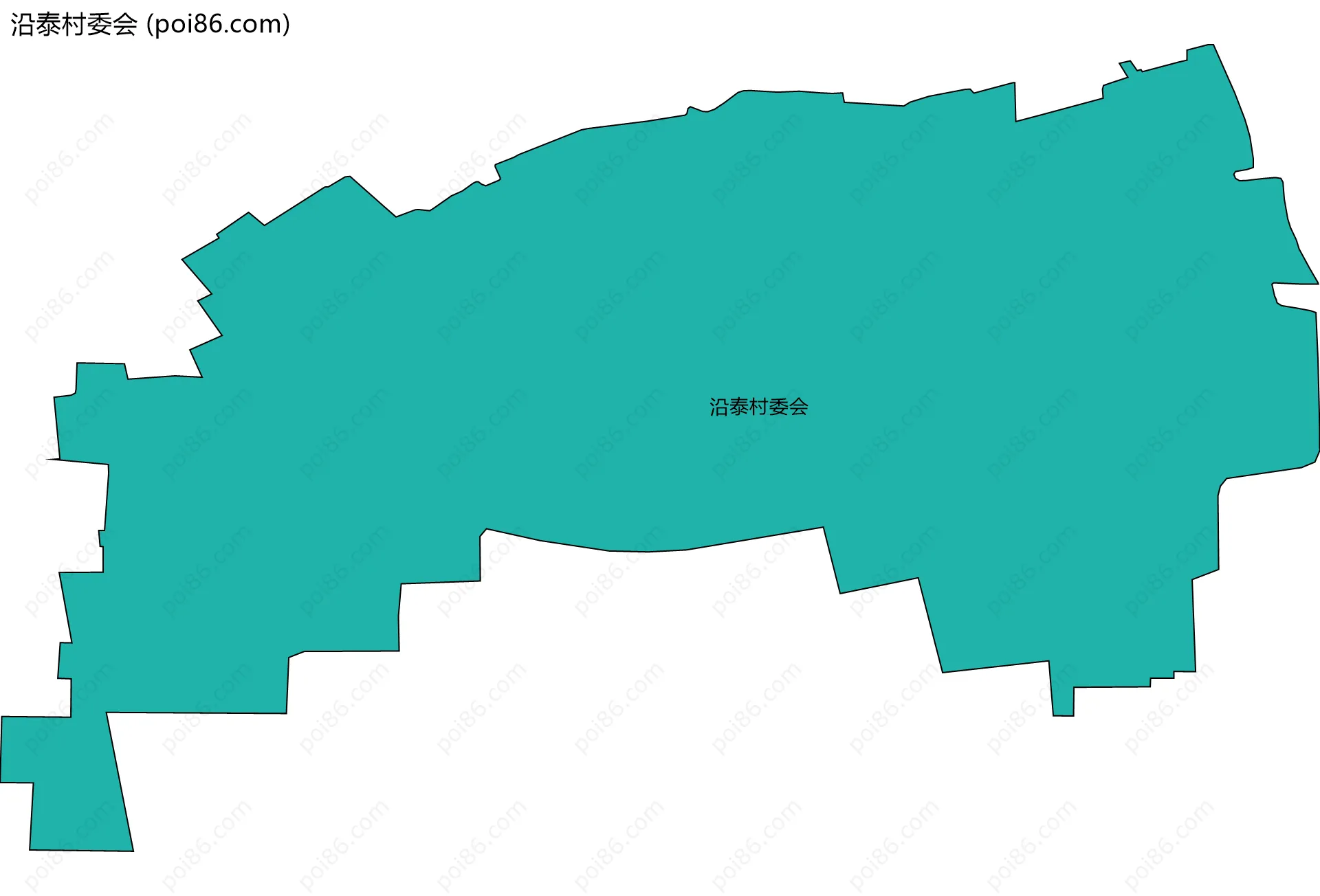 沿泰村委会边界地图