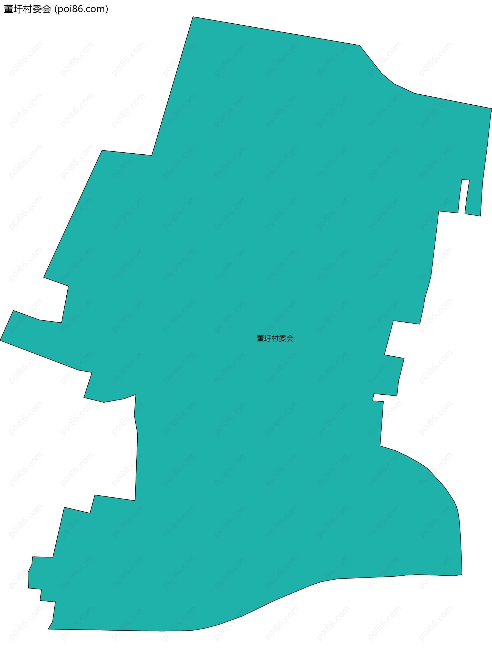 董圩村委会边界地图