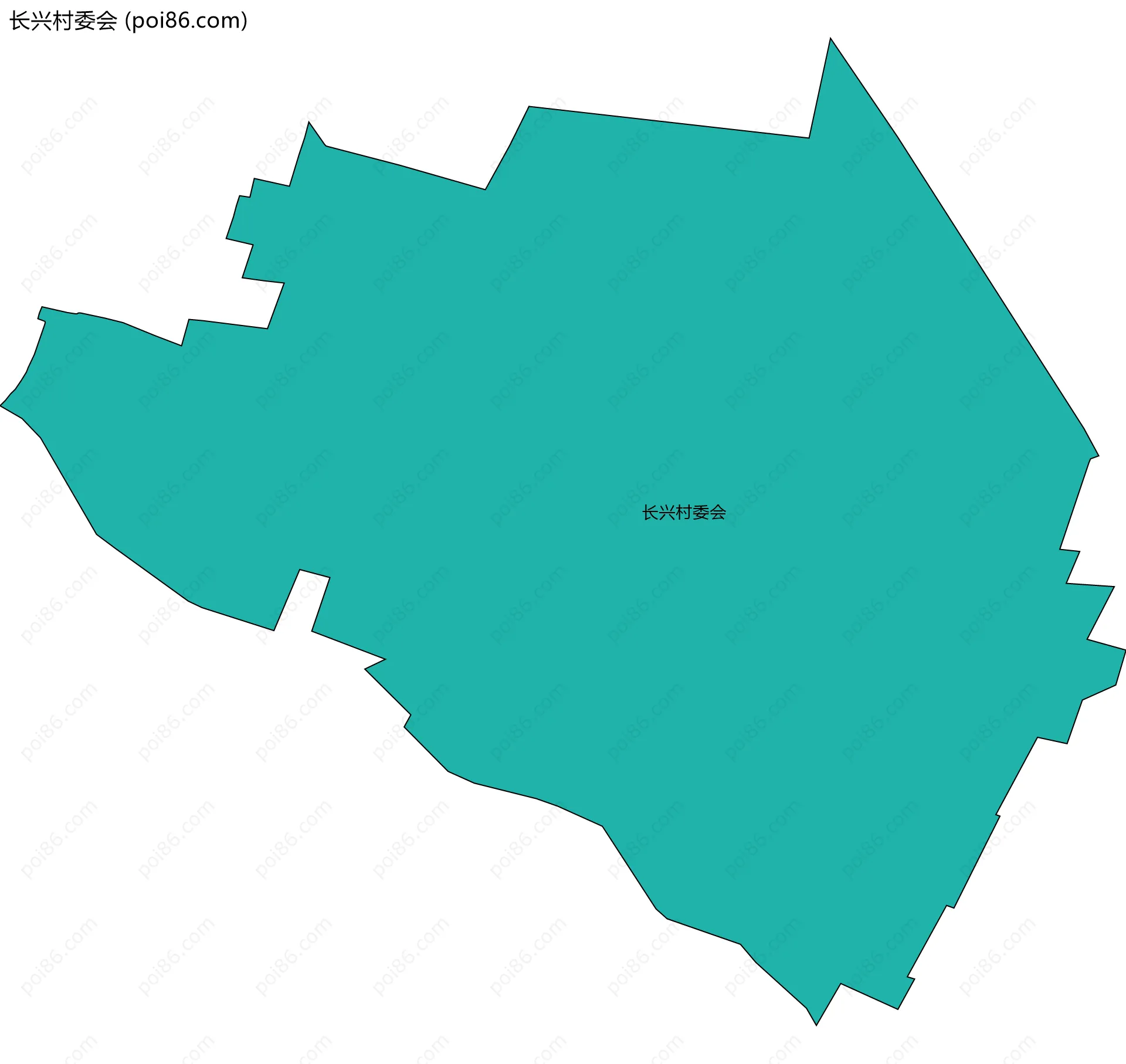 长兴村委会边界地图