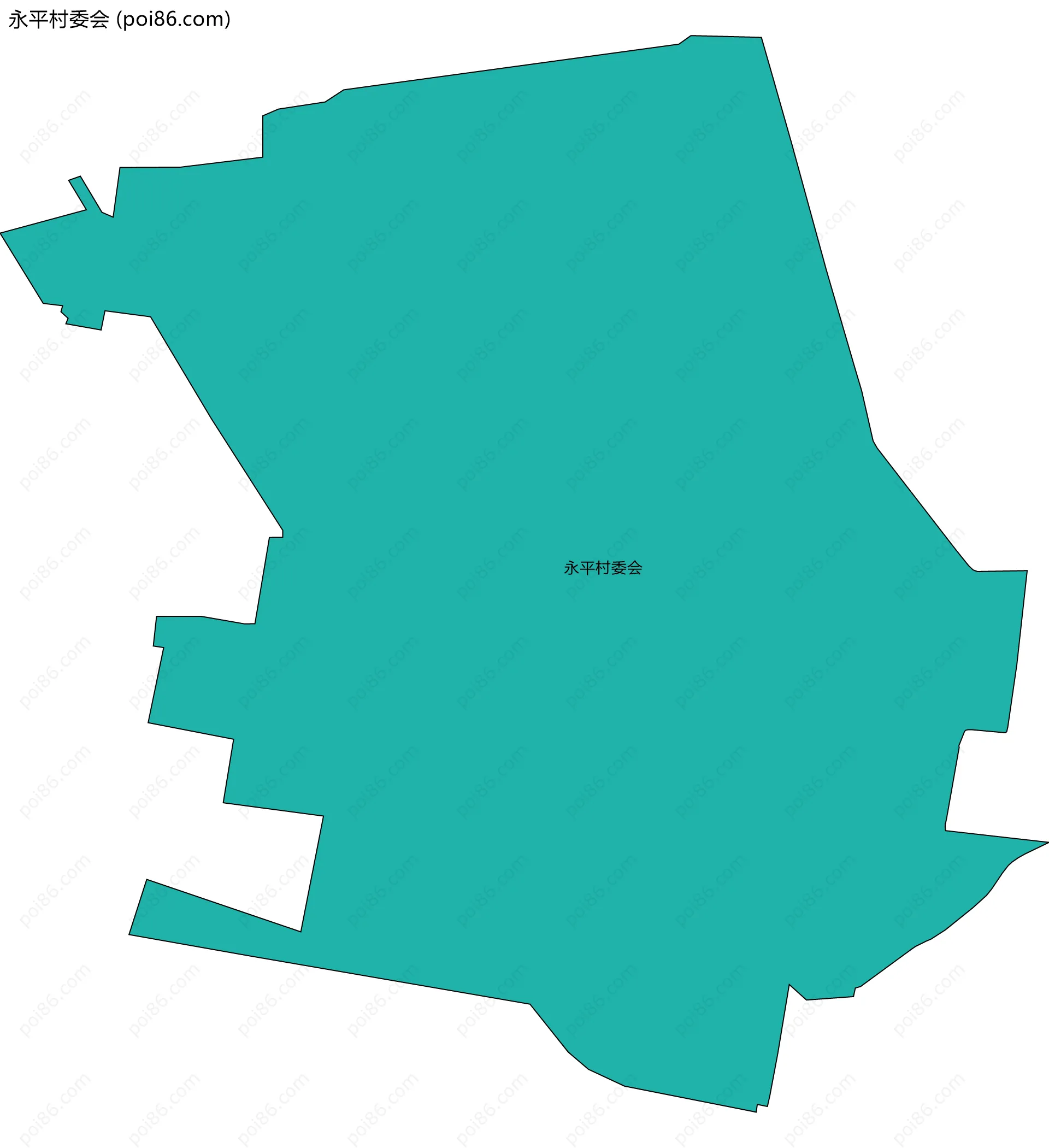 永平村委会边界地图
