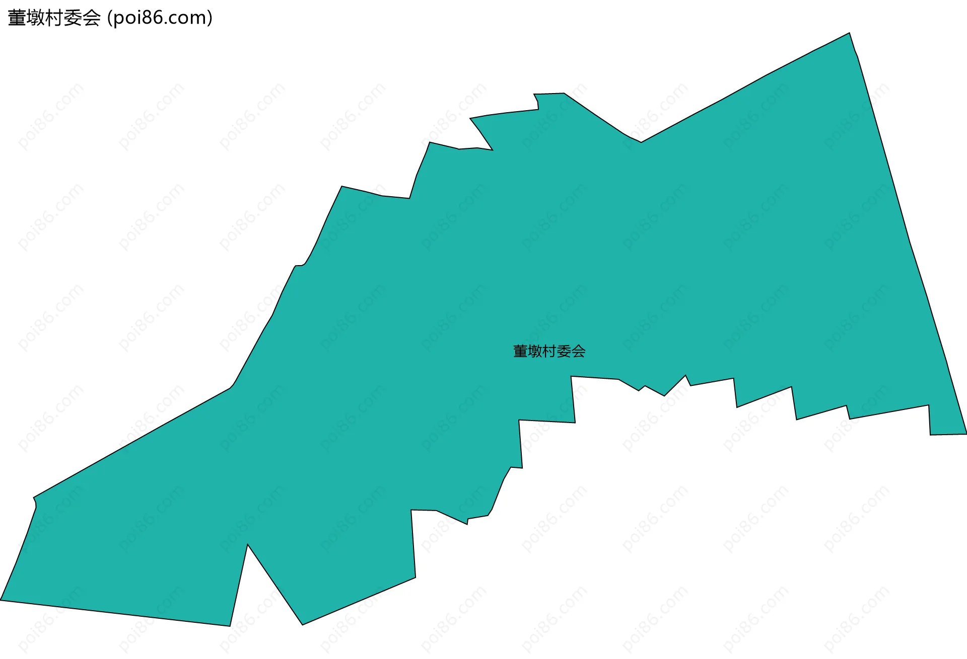 董墩村委会边界地图