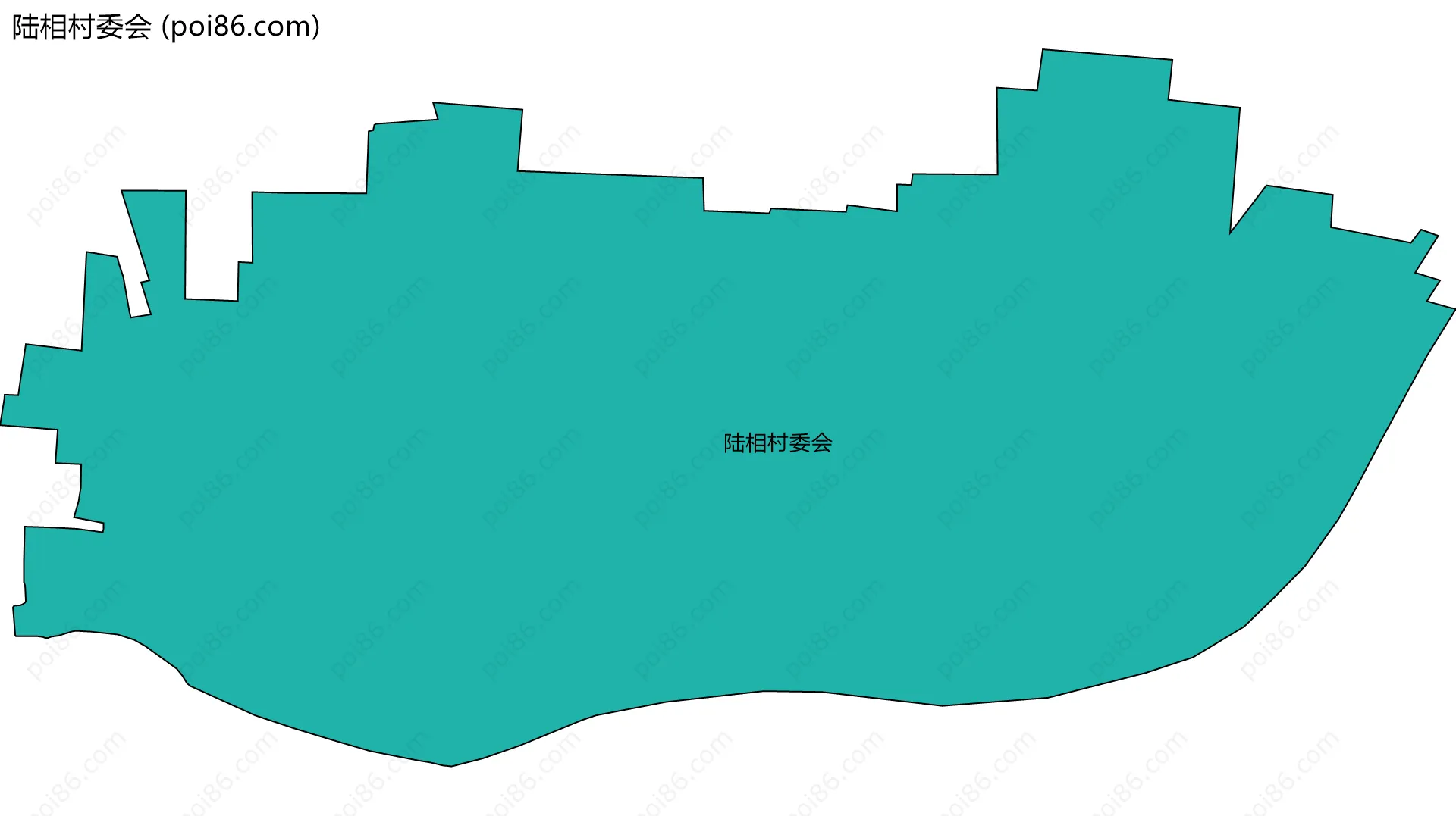 陆相村委会边界地图