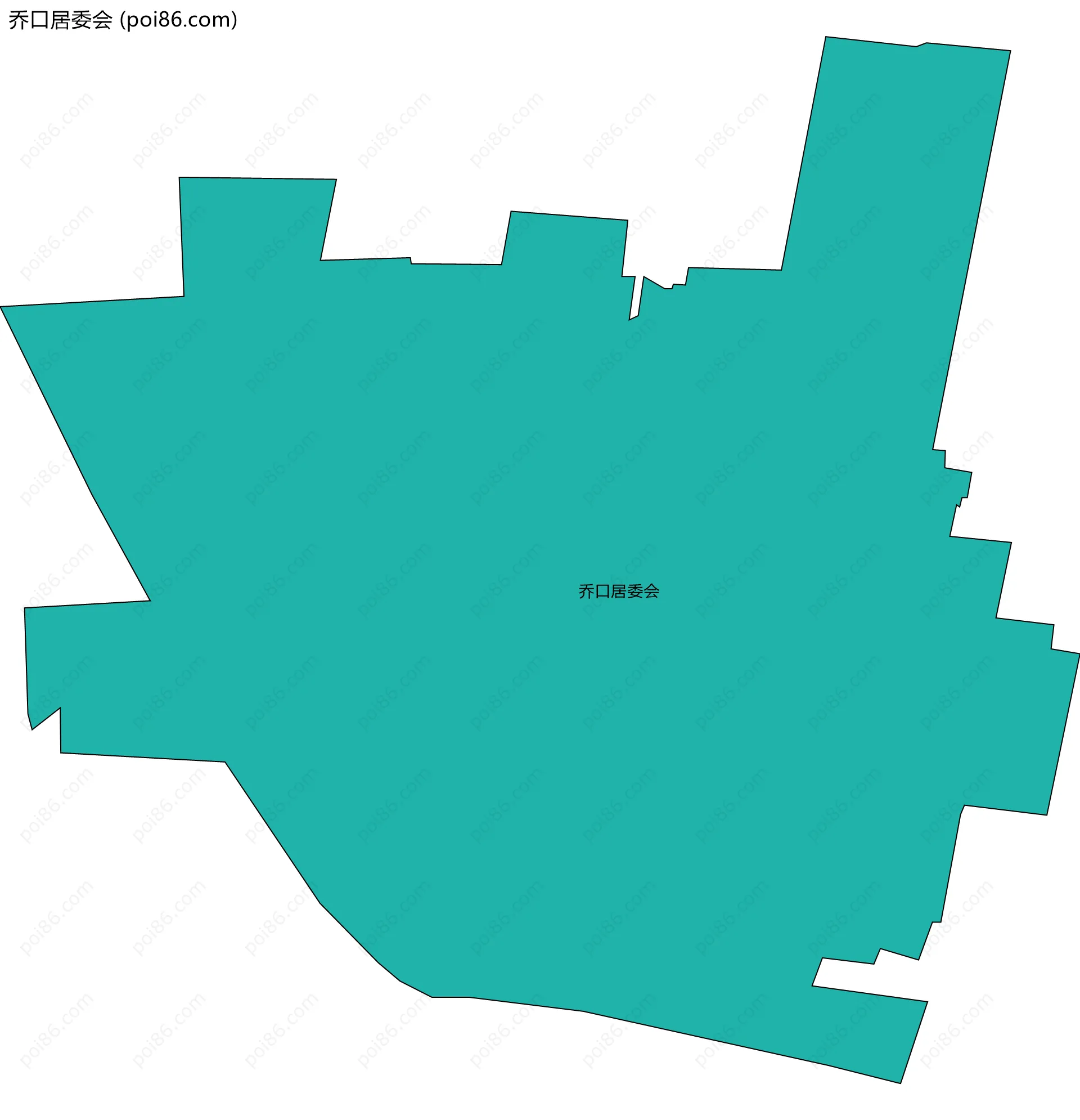 乔口居委会边界地图