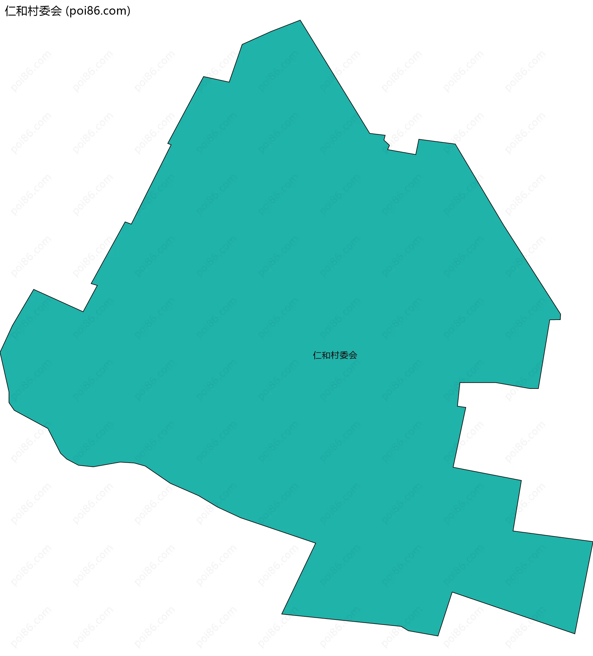 仁和村委会边界地图