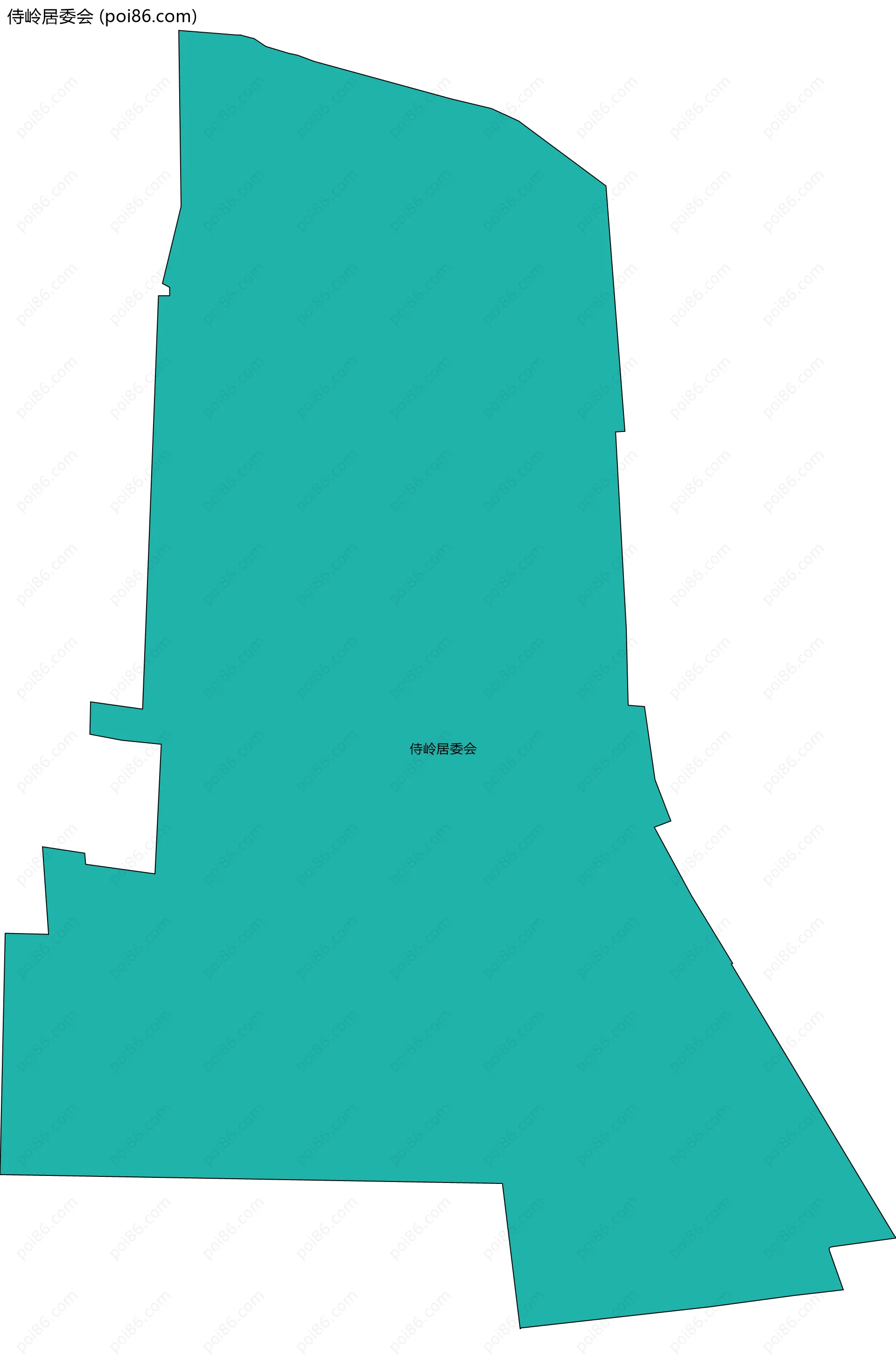 侍岭居委会边界地图