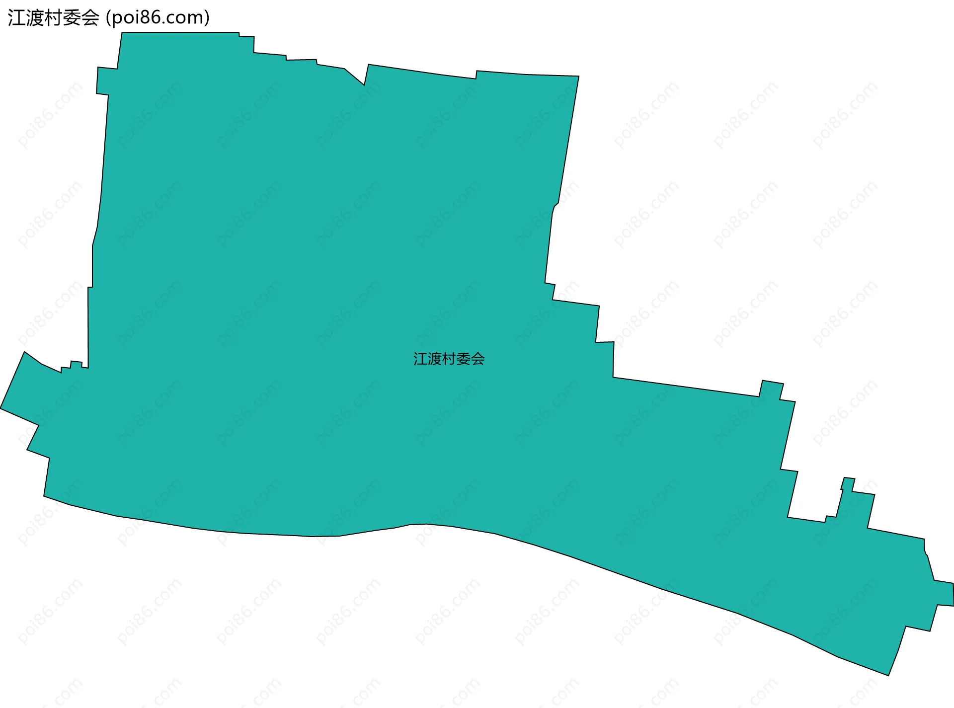 江渡村委会边界地图