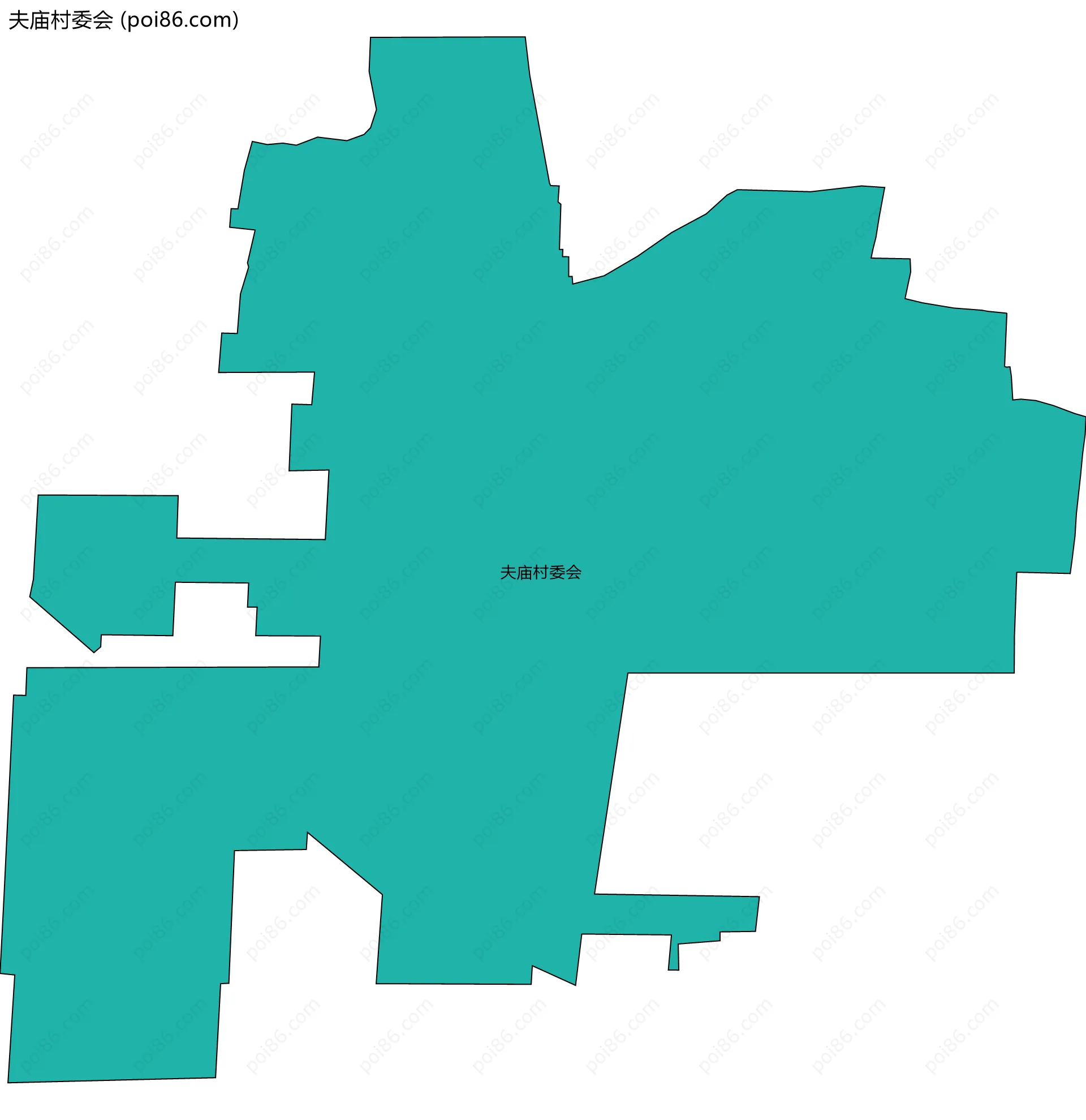 夫庙村委会边界地图