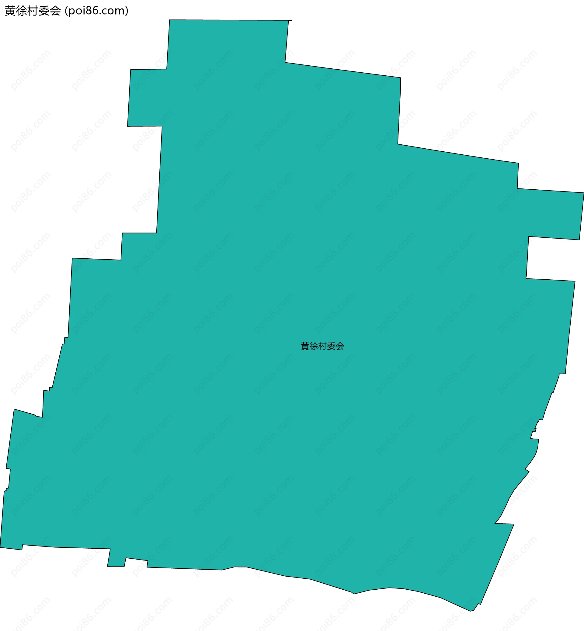 黄徐村委会边界地图