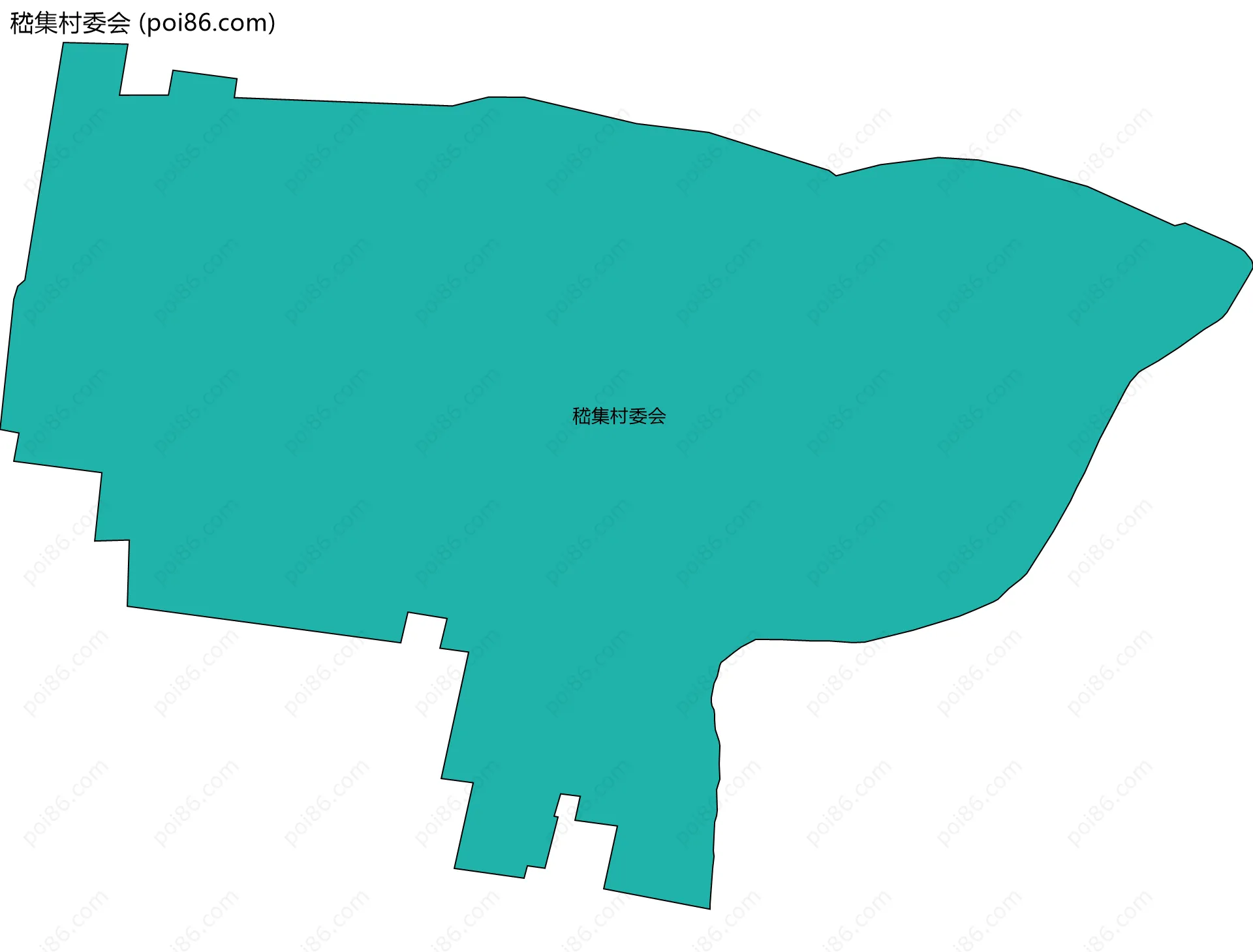 嵇集村委会边界地图