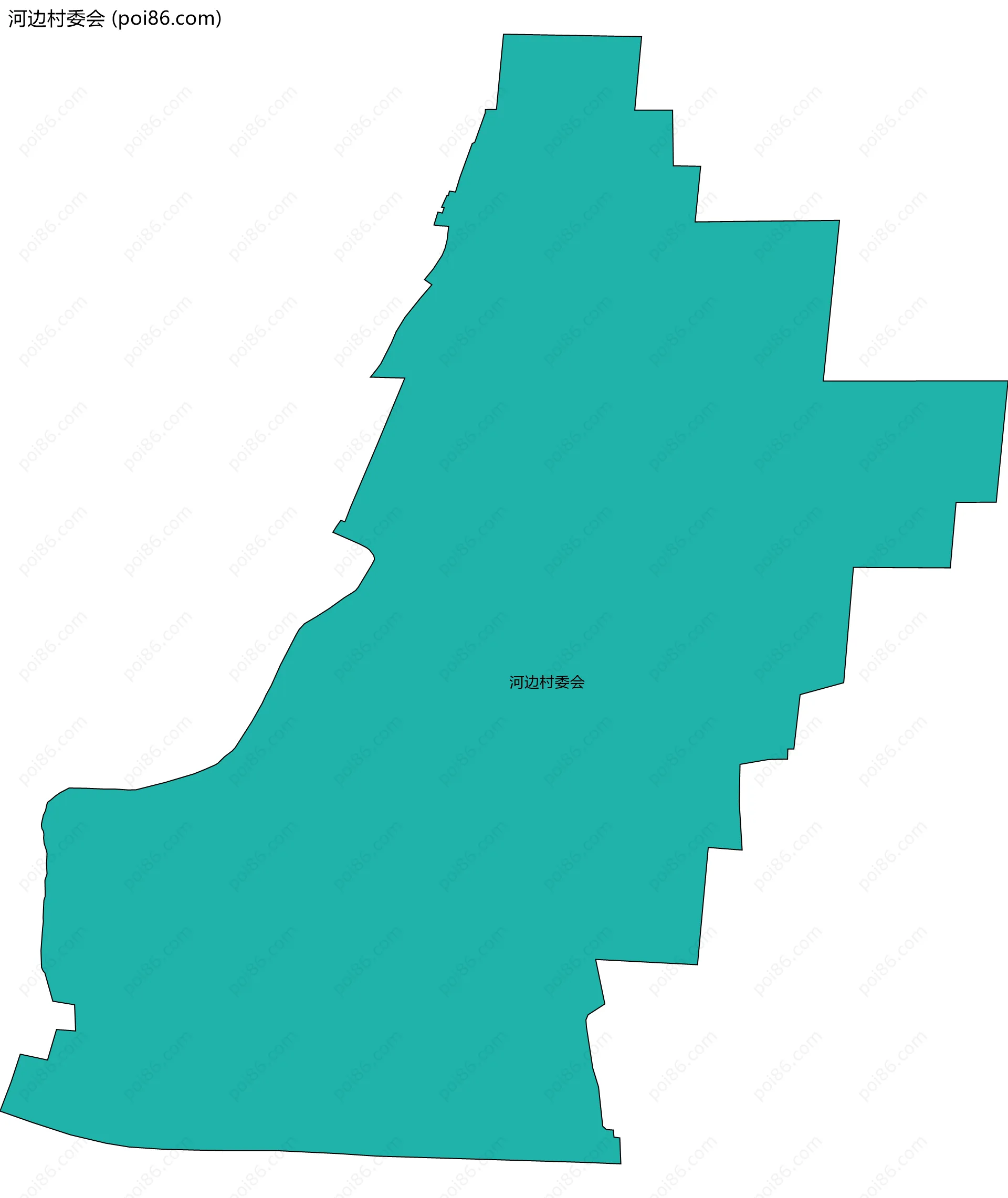 河边村委会边界地图
