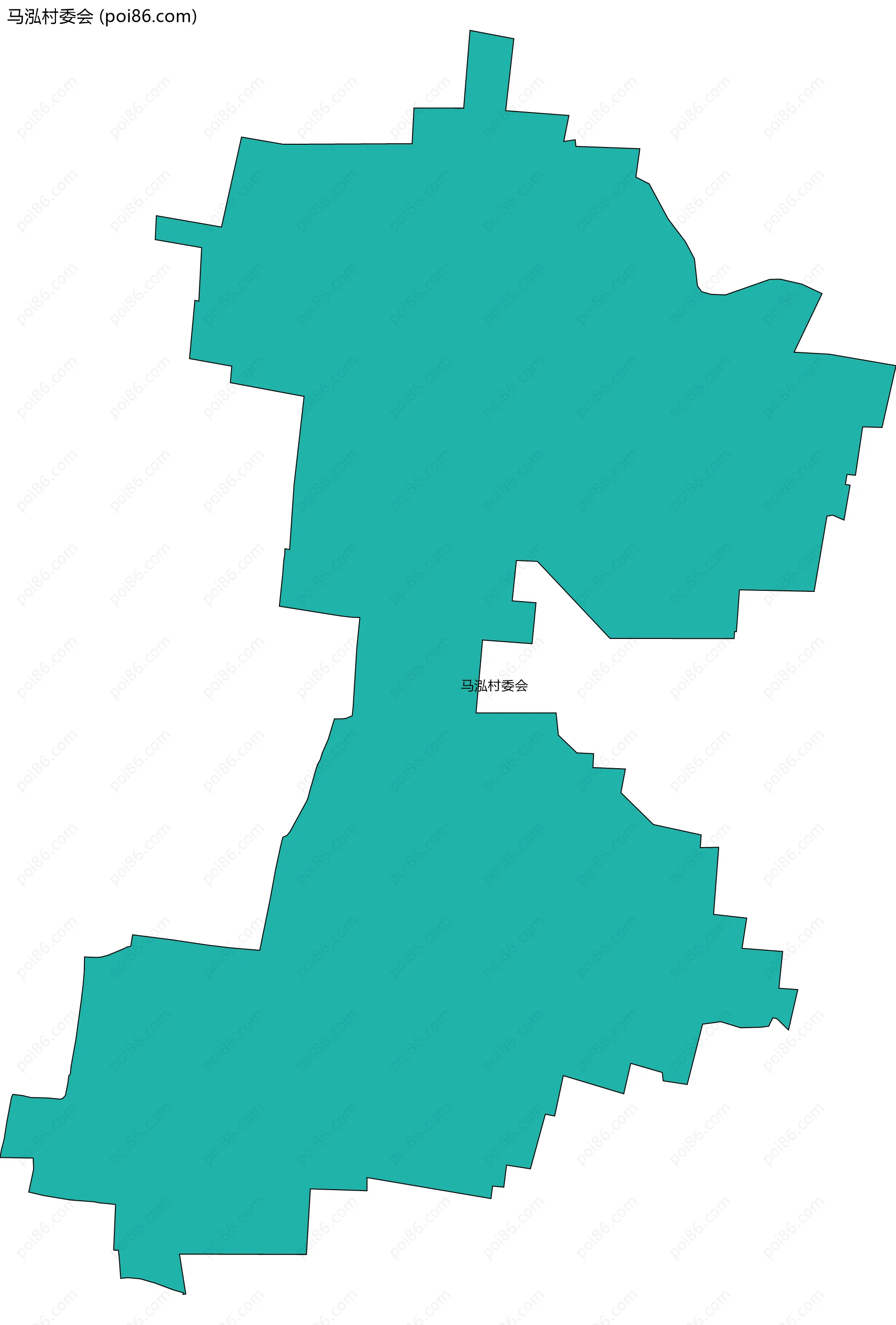 马泓村委会边界地图