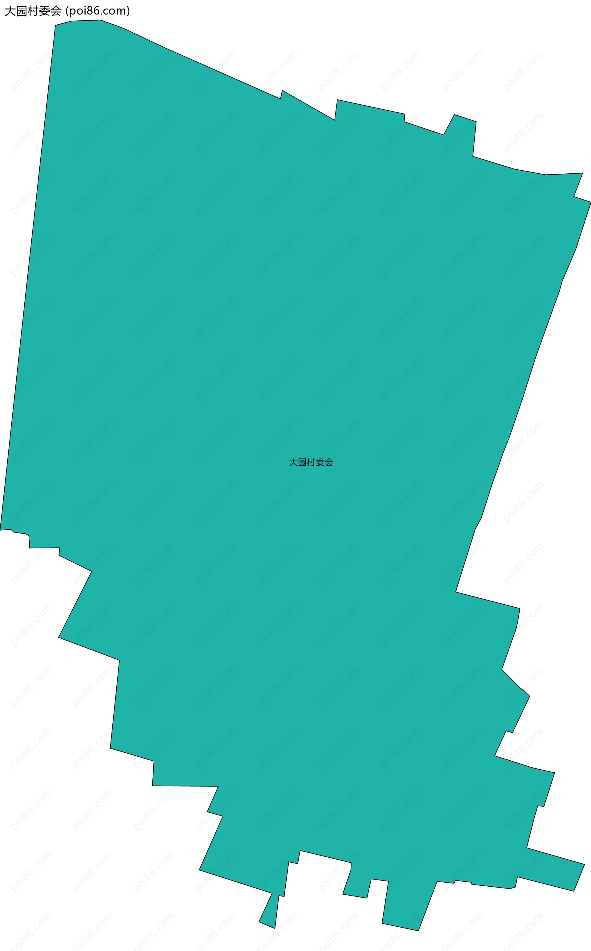 大园村委会边界地图