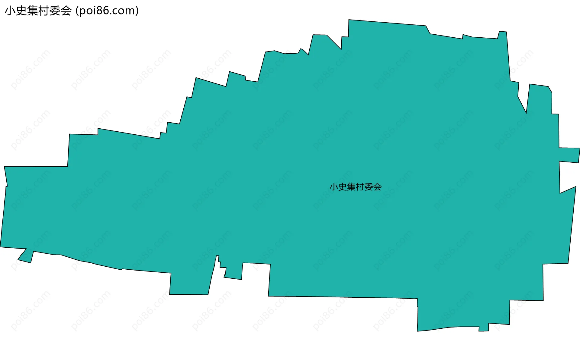 小史集村委会边界地图