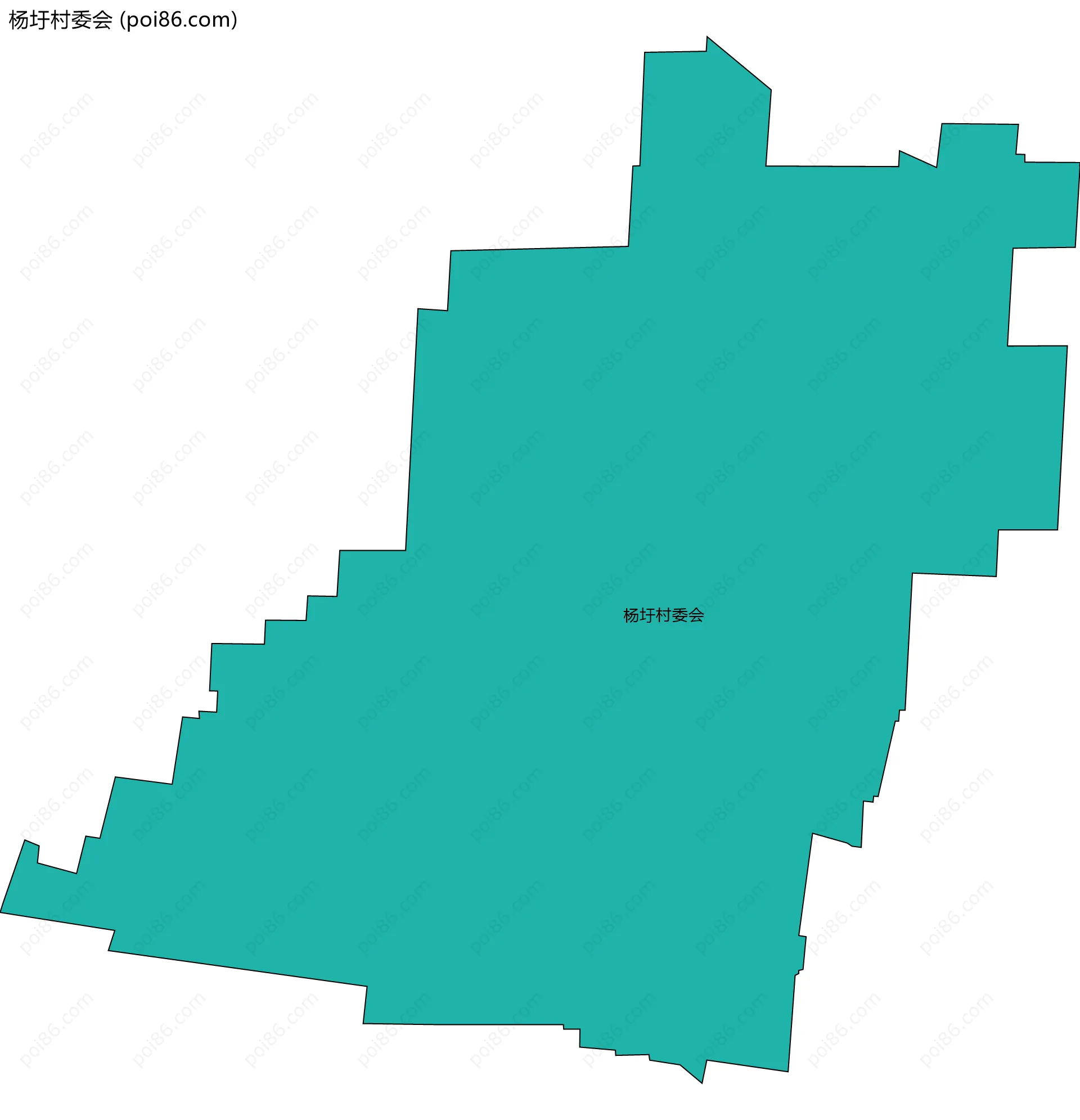 杨圩村委会边界地图
