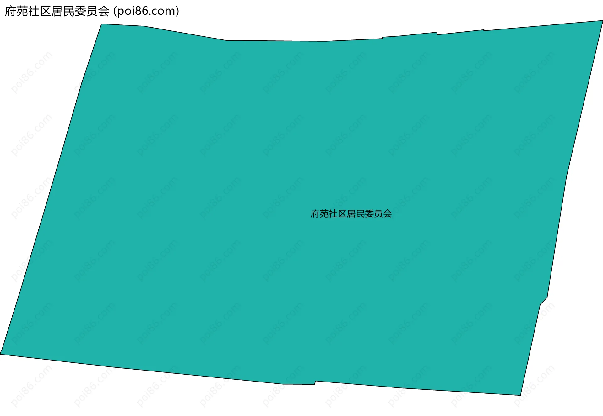 府苑社区居民委员会边界地图