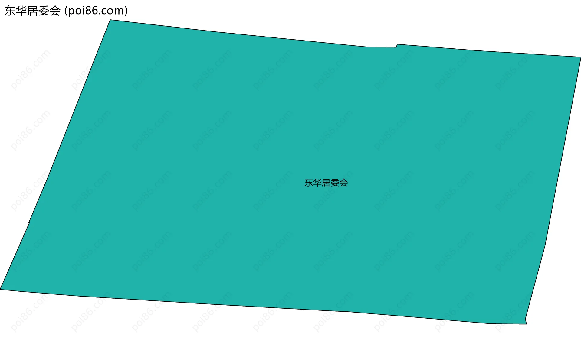 东华居委会边界地图