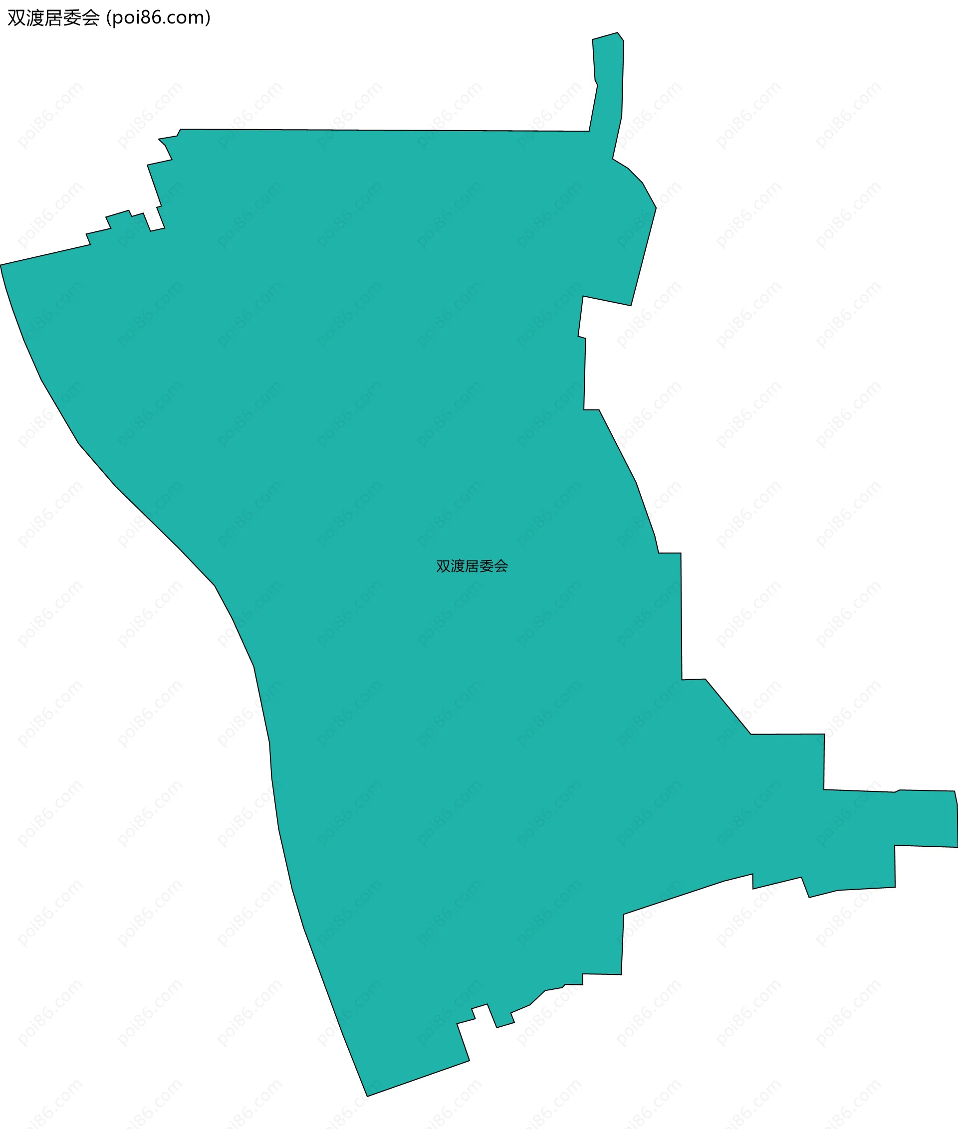 双渡居委会边界地图
