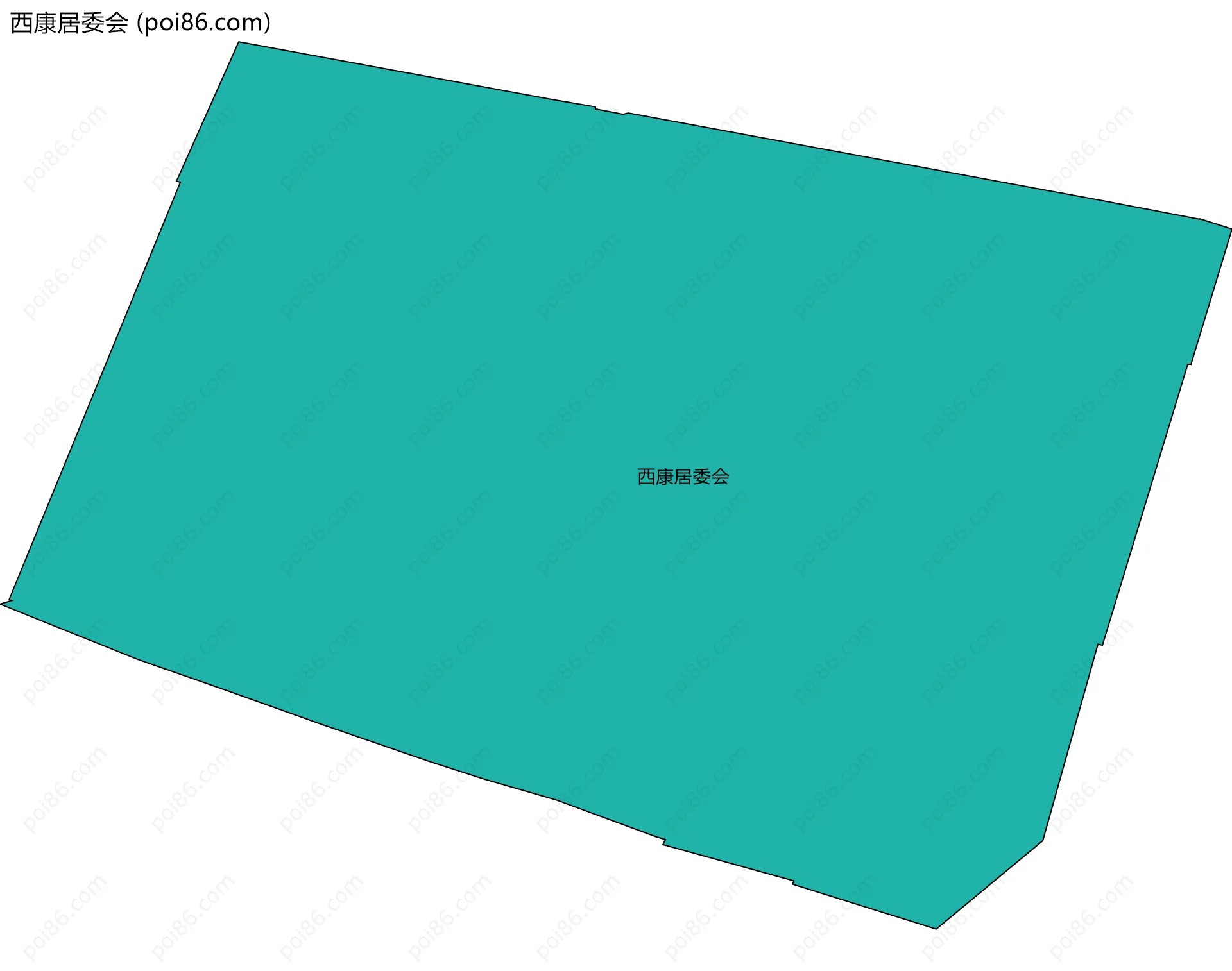 西康居委会边界地图