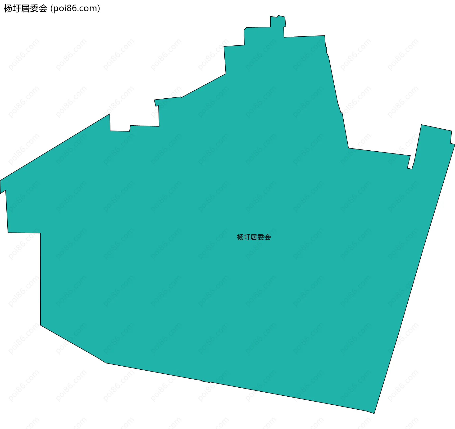 杨圩居委会边界地图