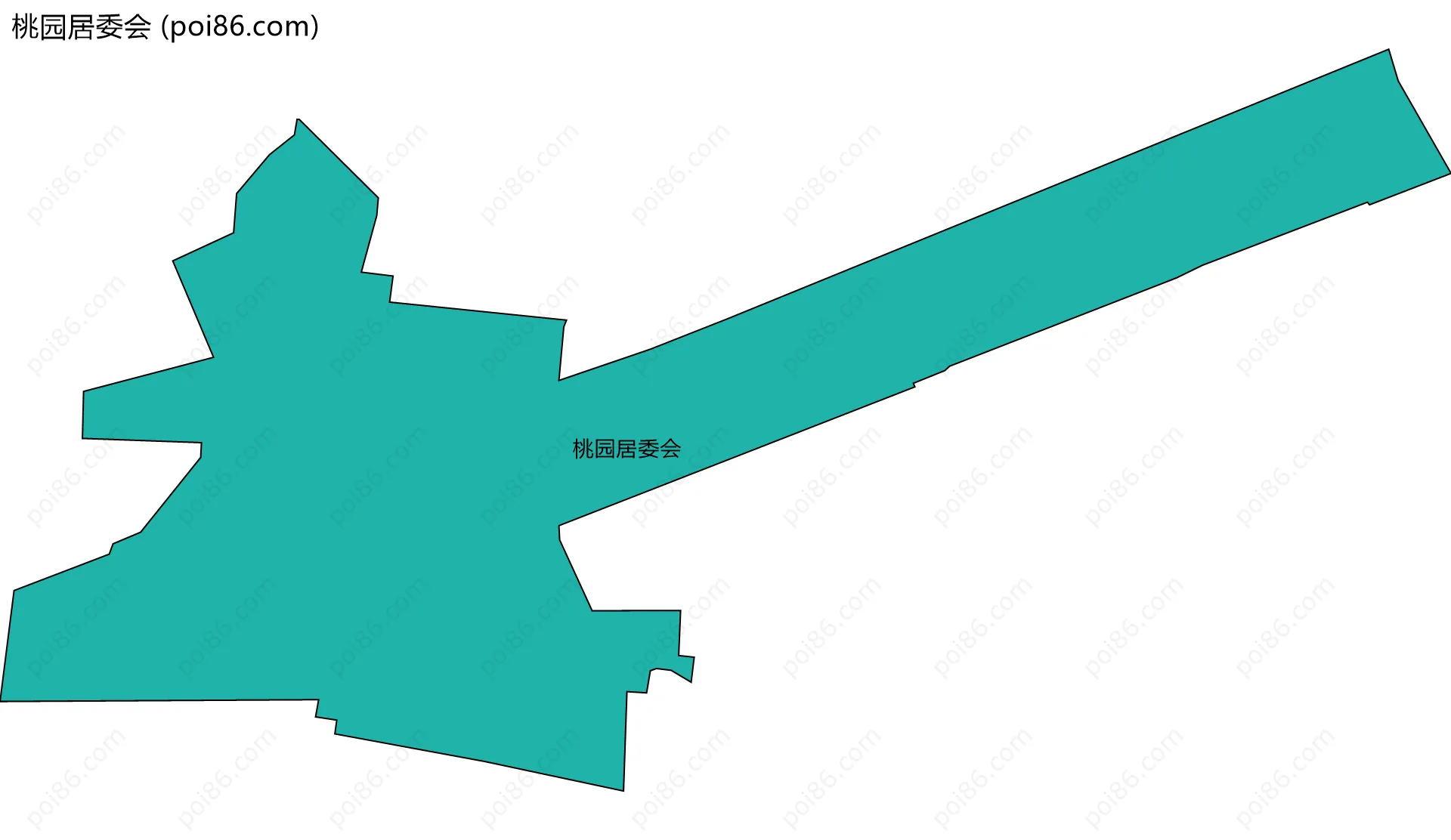 桃园居委会边界地图
