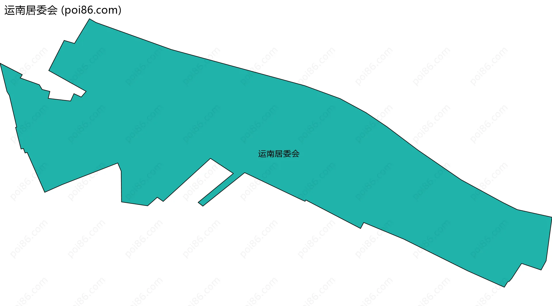 运南居委会边界地图