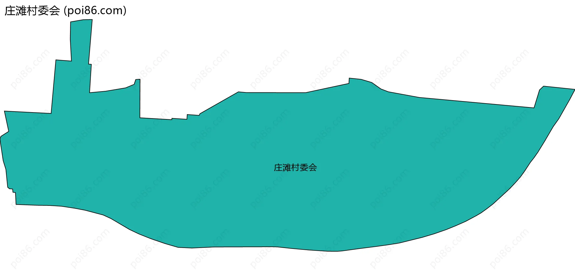 庄滩村委会边界地图