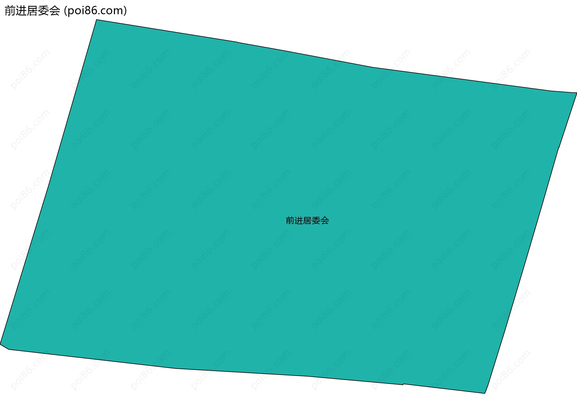 前进居委会边界地图