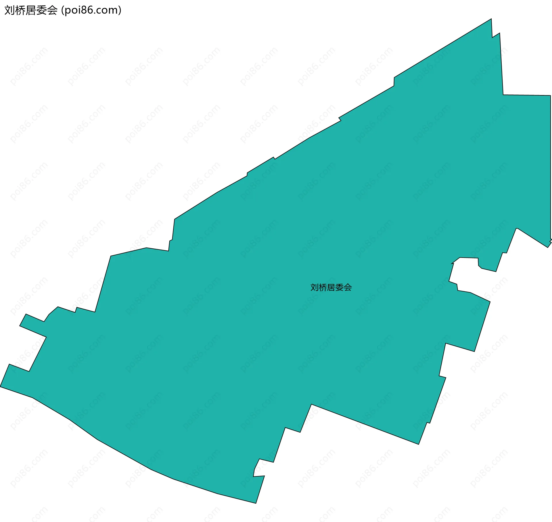 刘桥居委会边界地图