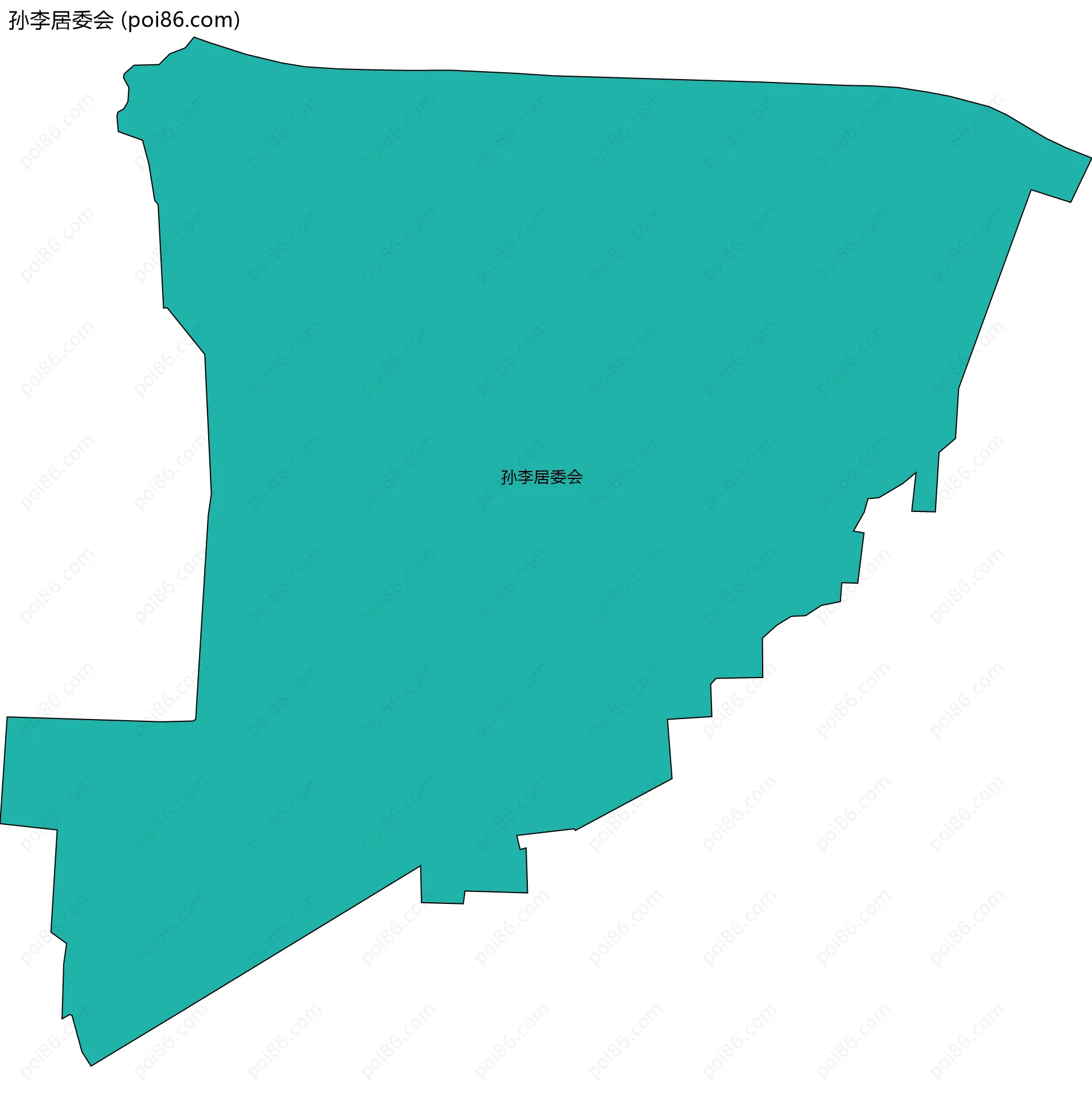 孙李居委会边界地图
