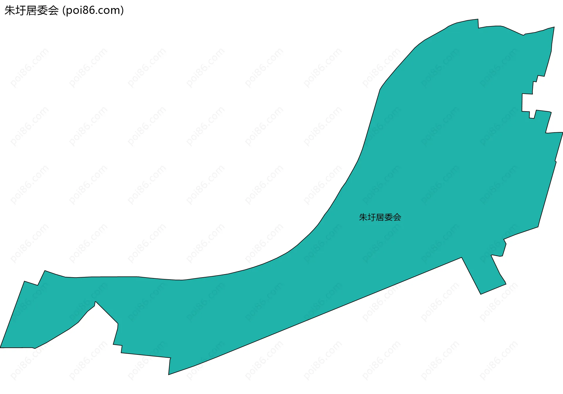 朱圩居委会边界地图