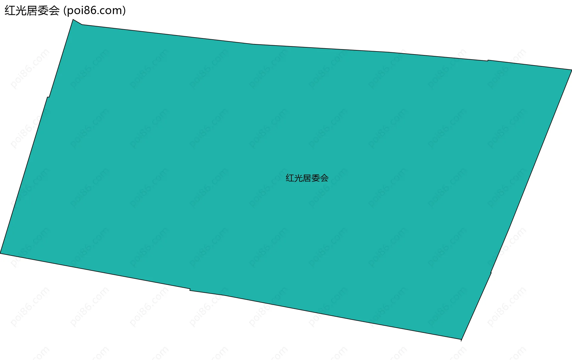 红光居委会边界地图
