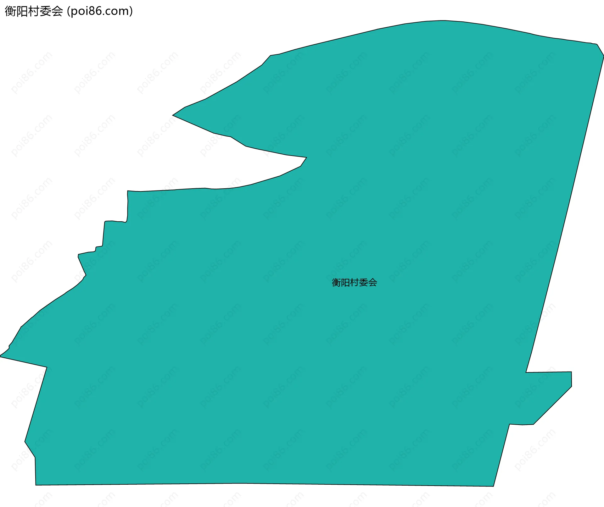 衡阳村委会边界地图