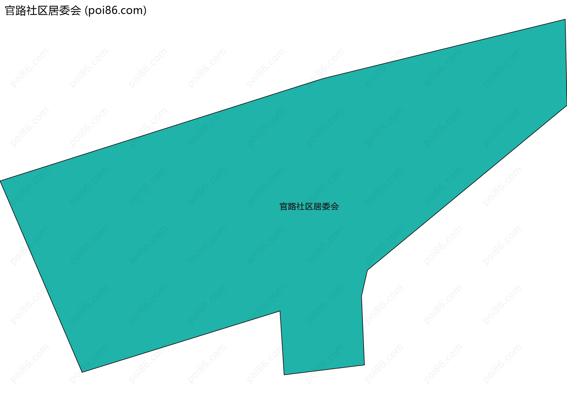 官路社区居委会边界地图